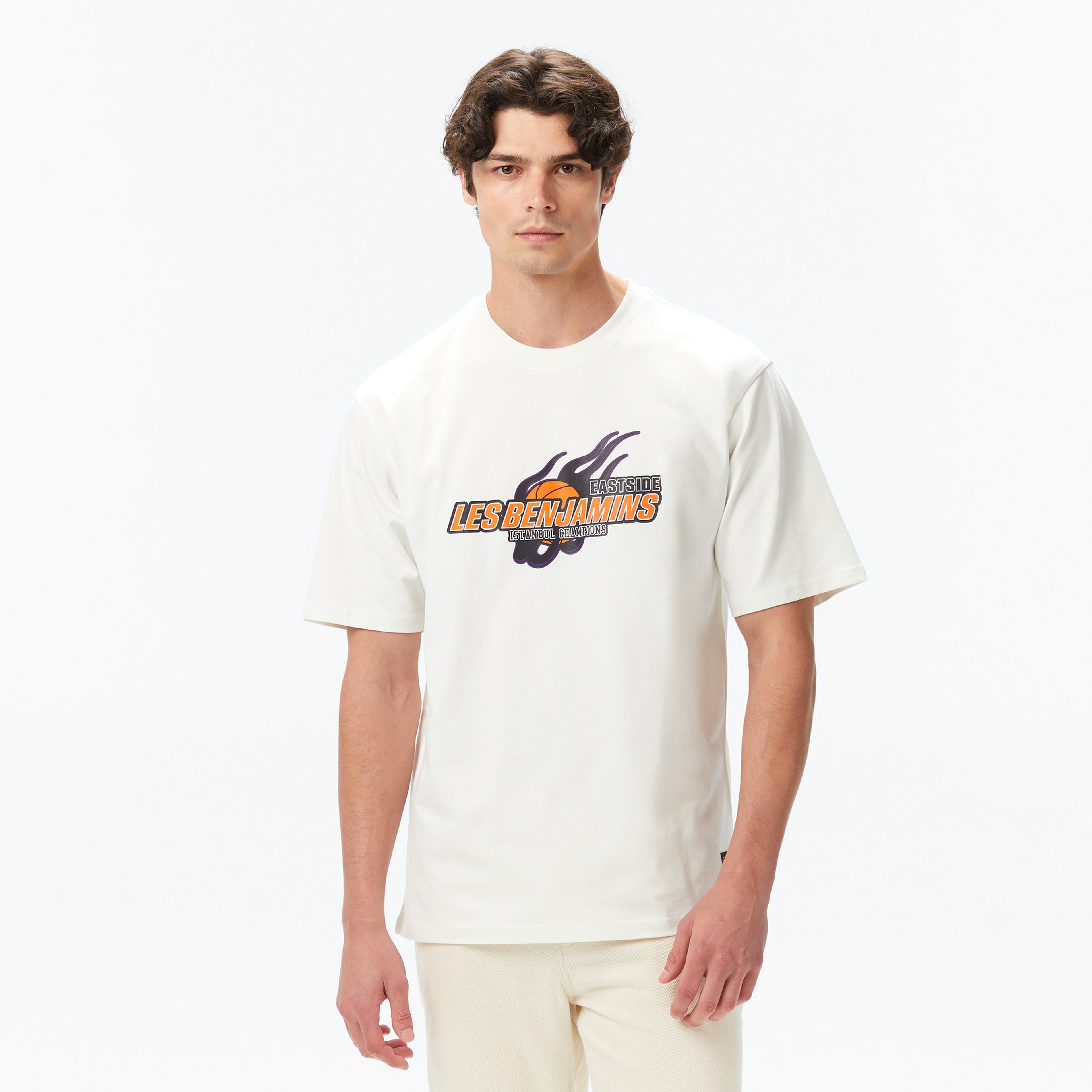 Les Benjamins Erkek Beyaz T-Shirt