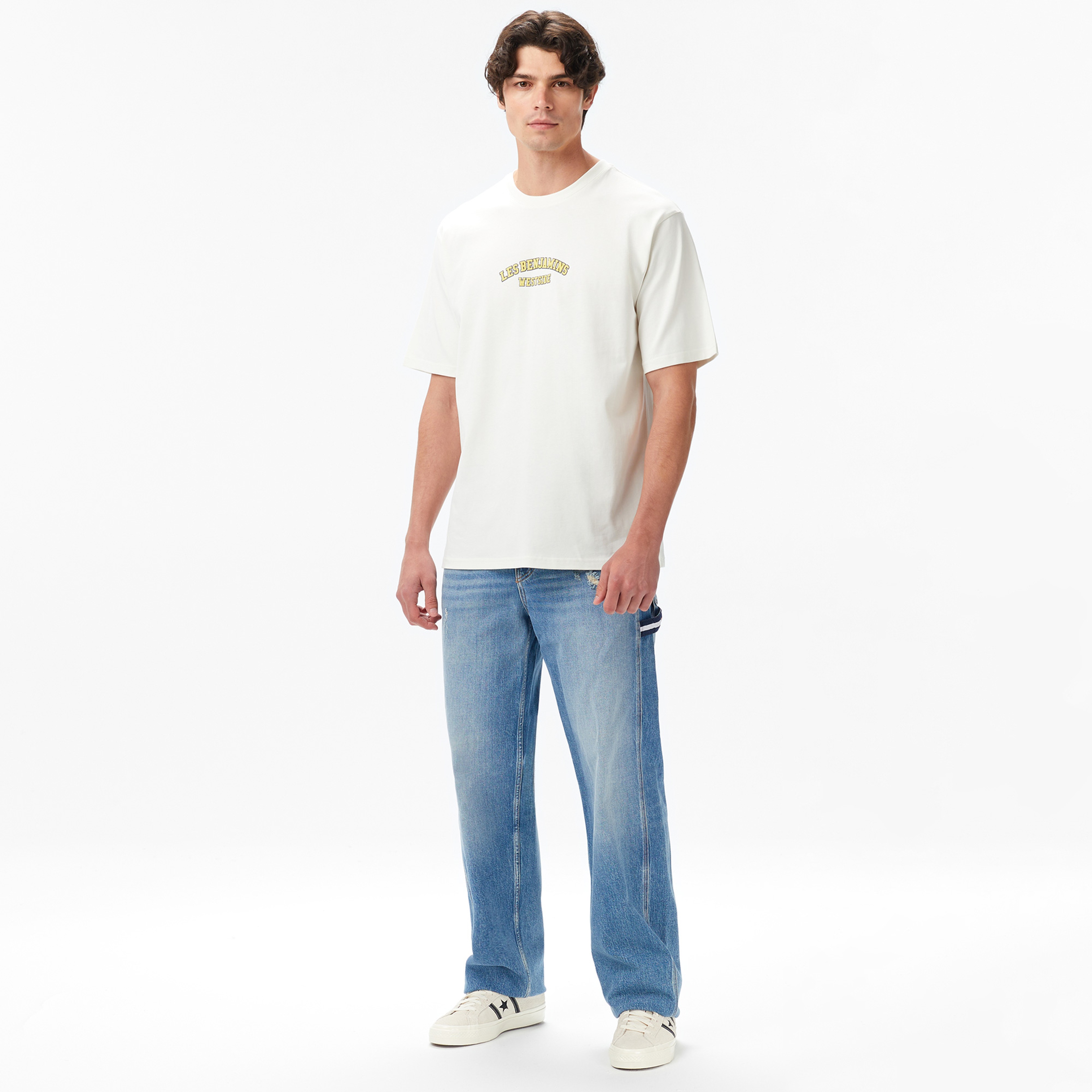 Les Benjamins Erkek Beyaz T-Shirt