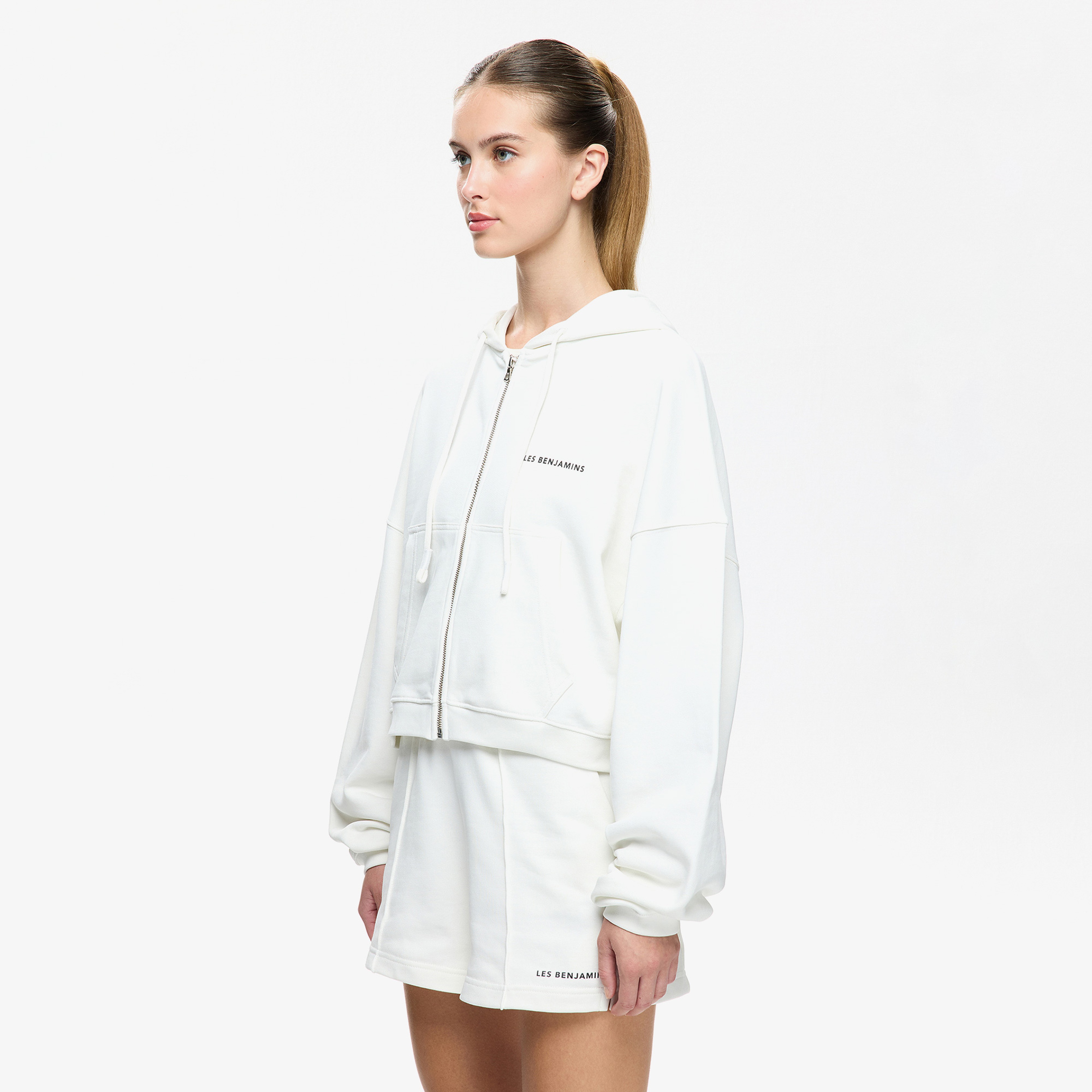 Les Benjamins Kadın Beyaz Sweatshirt