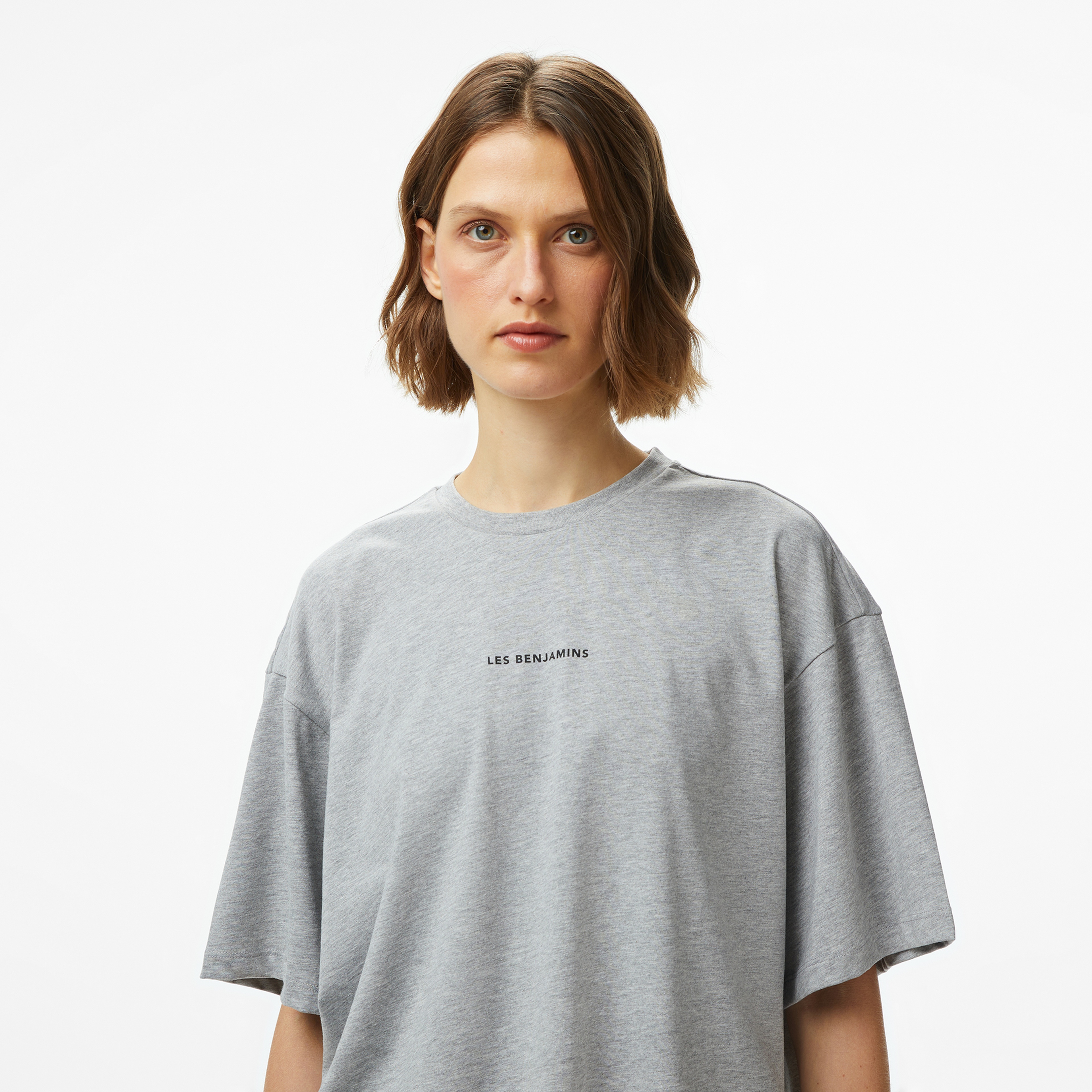 Les Benjamins Kadın Gri T-Shirt