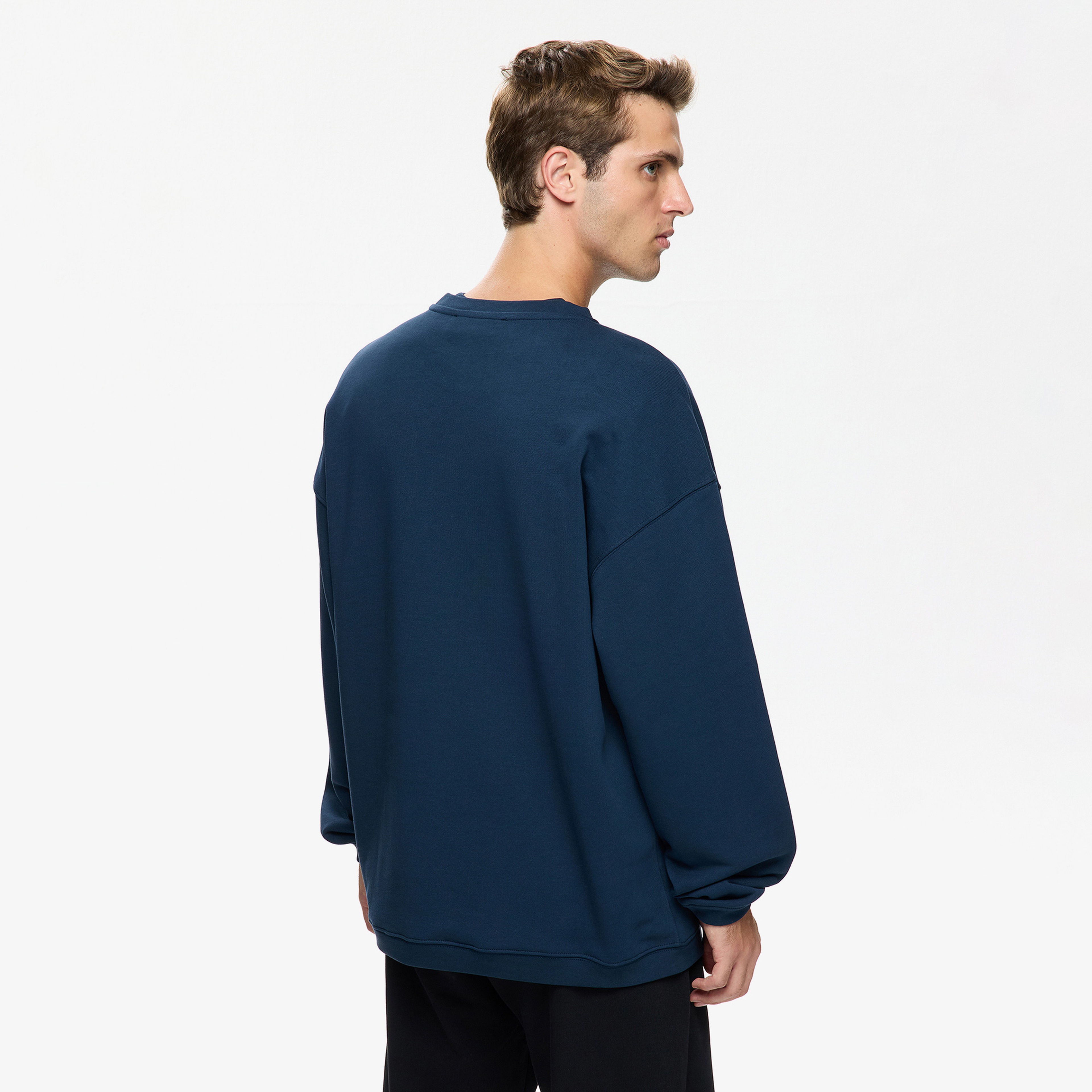 Les Benjamins Erkek Mavi Sweatshirt