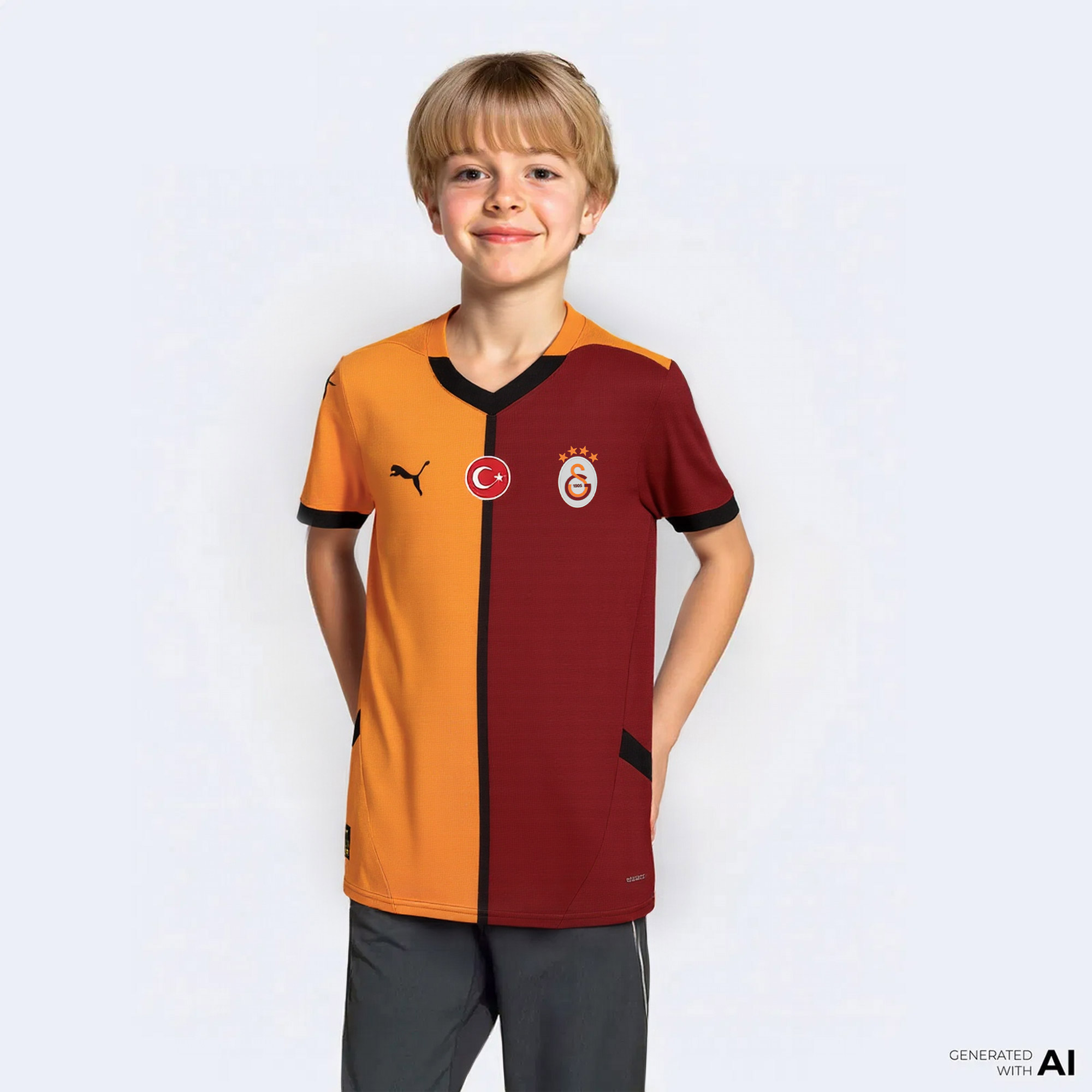 Puma Gsk Home Jrsy Jr Wos Çocuk Kırmızı Forma