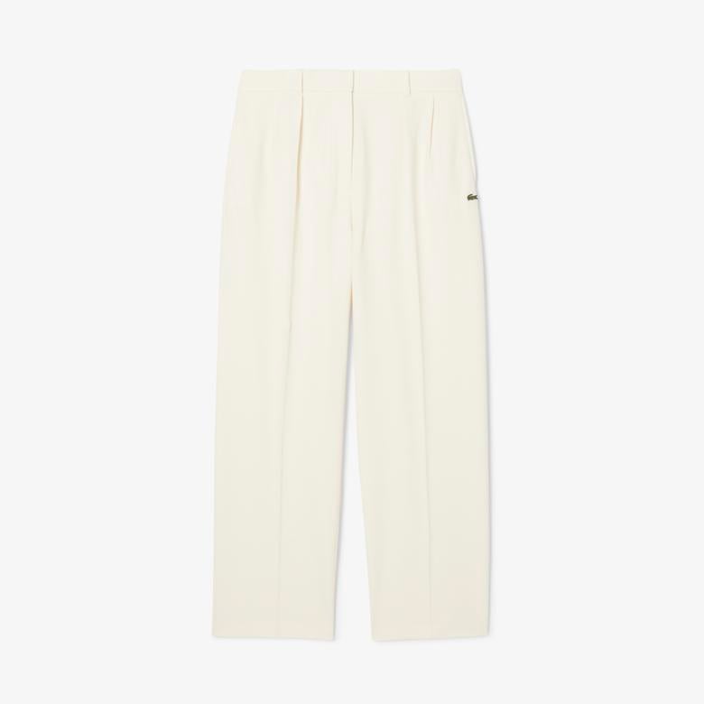 Kadın Oversize Fit Krem Pantolon