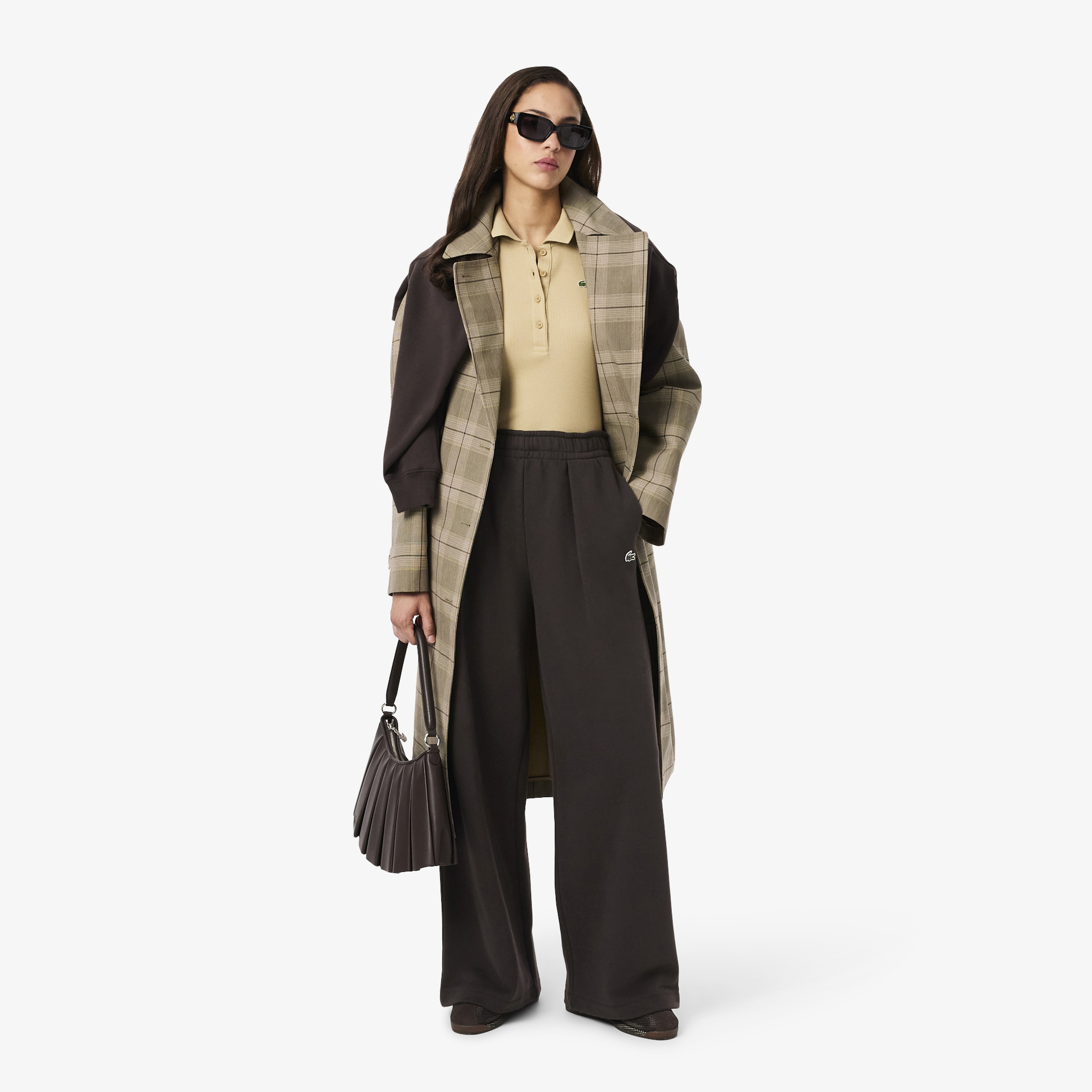 Kadın Wide Leg Kahverengi Eşofman Altı