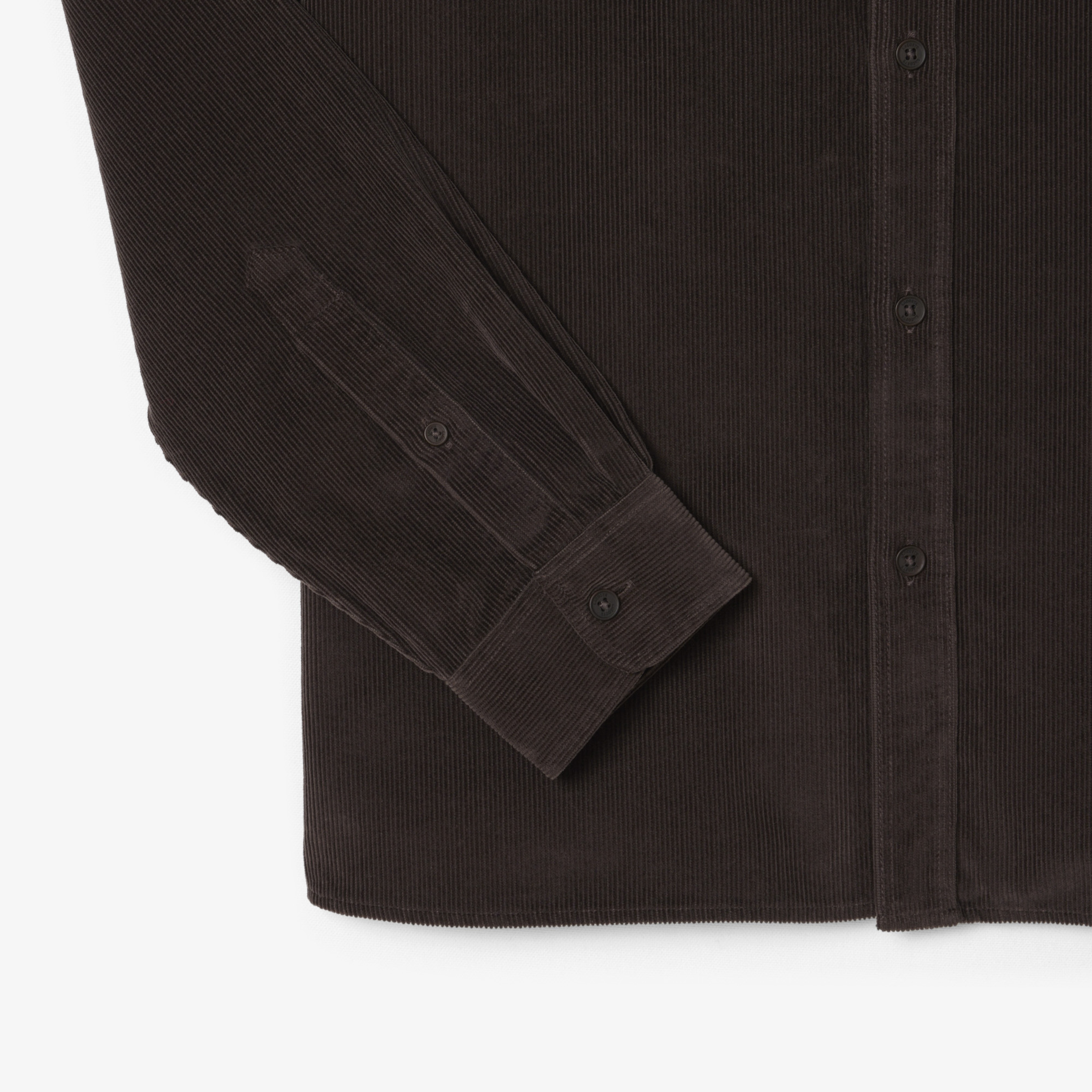 Erkek Regular Fit Kadife Kahverengi Gömlek