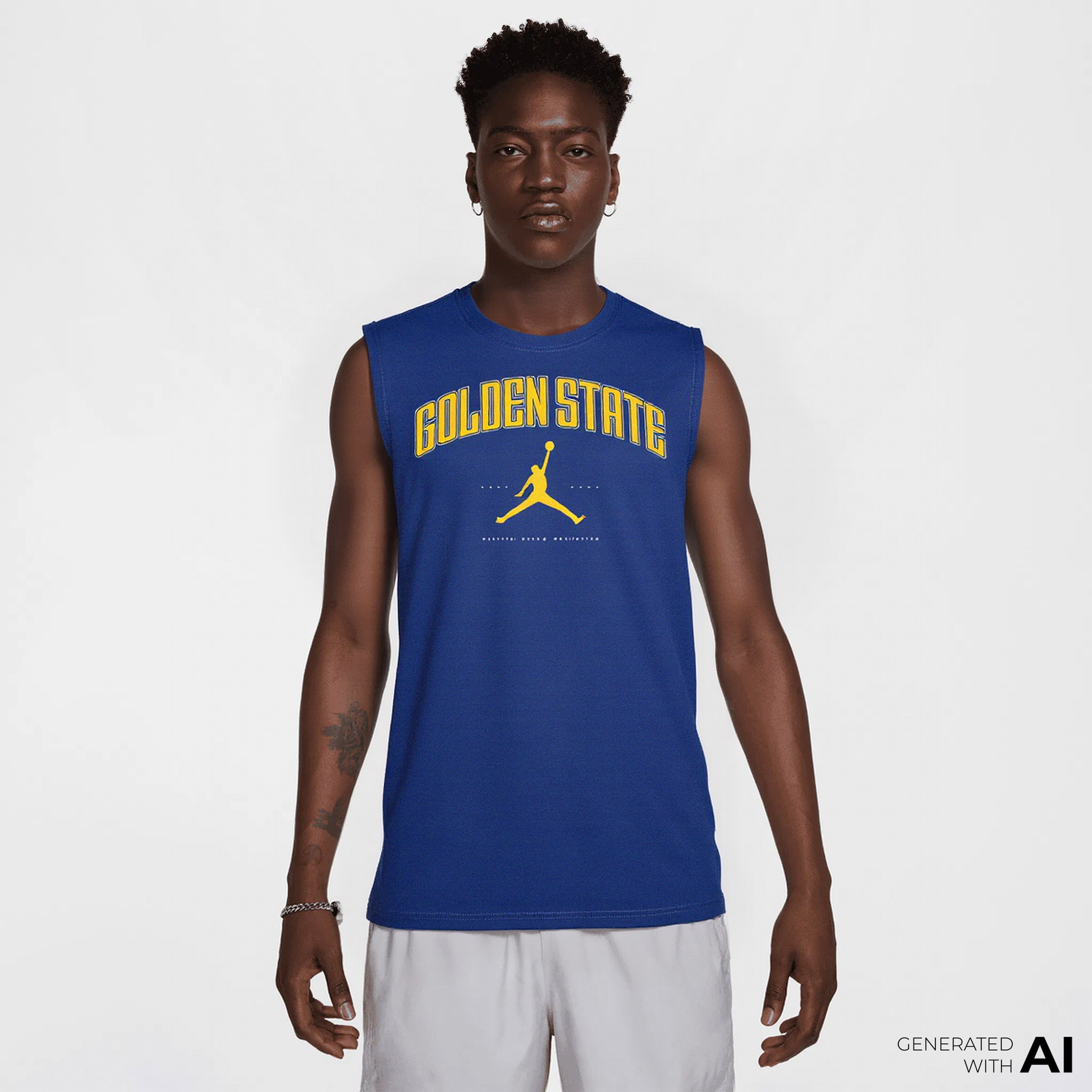 Nike Gsw Es Nba Jdn Cities Sl Erkek Mavi Basketbol Atlet