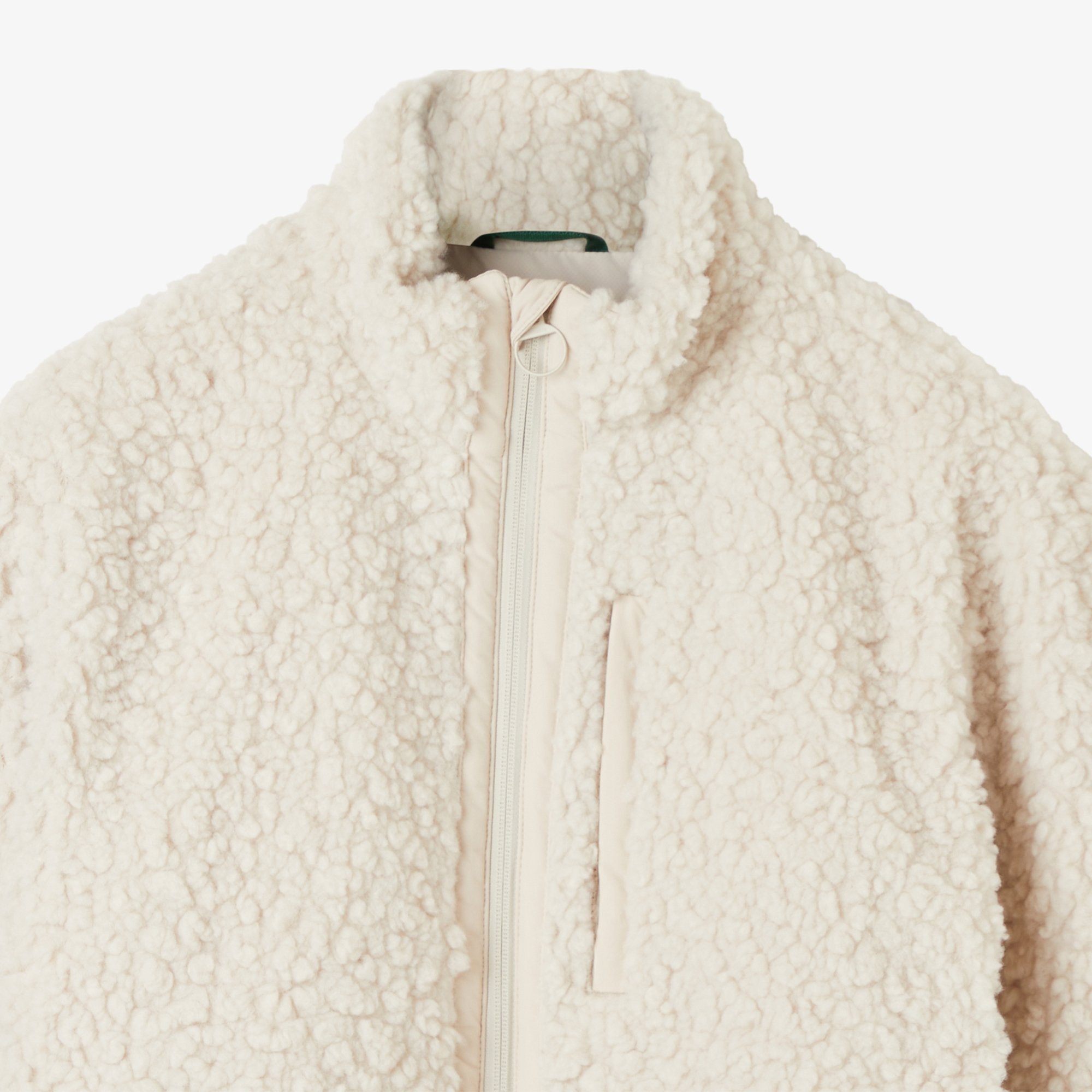 Kadın Dik Yaka Beyaz Ceket