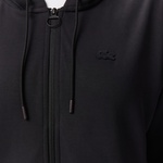 Lacoste Kadın Relaxed Fit Kapüşonlu Siyah Sweatshirt