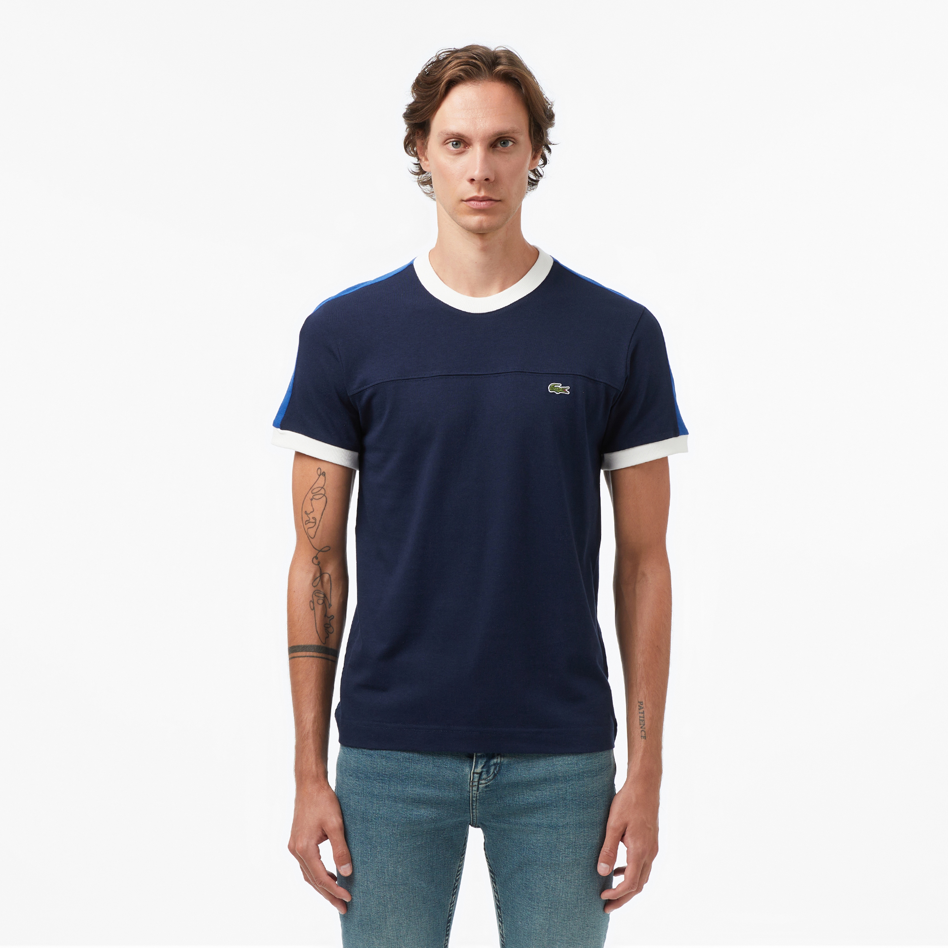 Erkek Regular Fit Lacivert Bisiklet Yaka T-Shirt