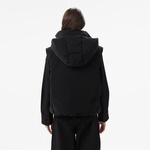Kadın Kapüşonlu Siyah Yelek
