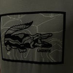 Erkek Bisiklet Yaka Baskılı Haki T-Shirt