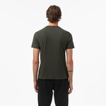 Erkek Bisiklet Yaka Baskılı Haki T-Shirt