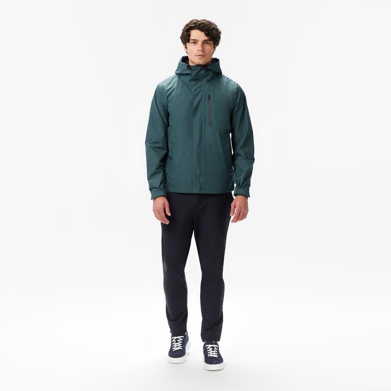Nautica Erkek Yeşil Regular Fit Kapüşonlu Su Geçirmez Mont