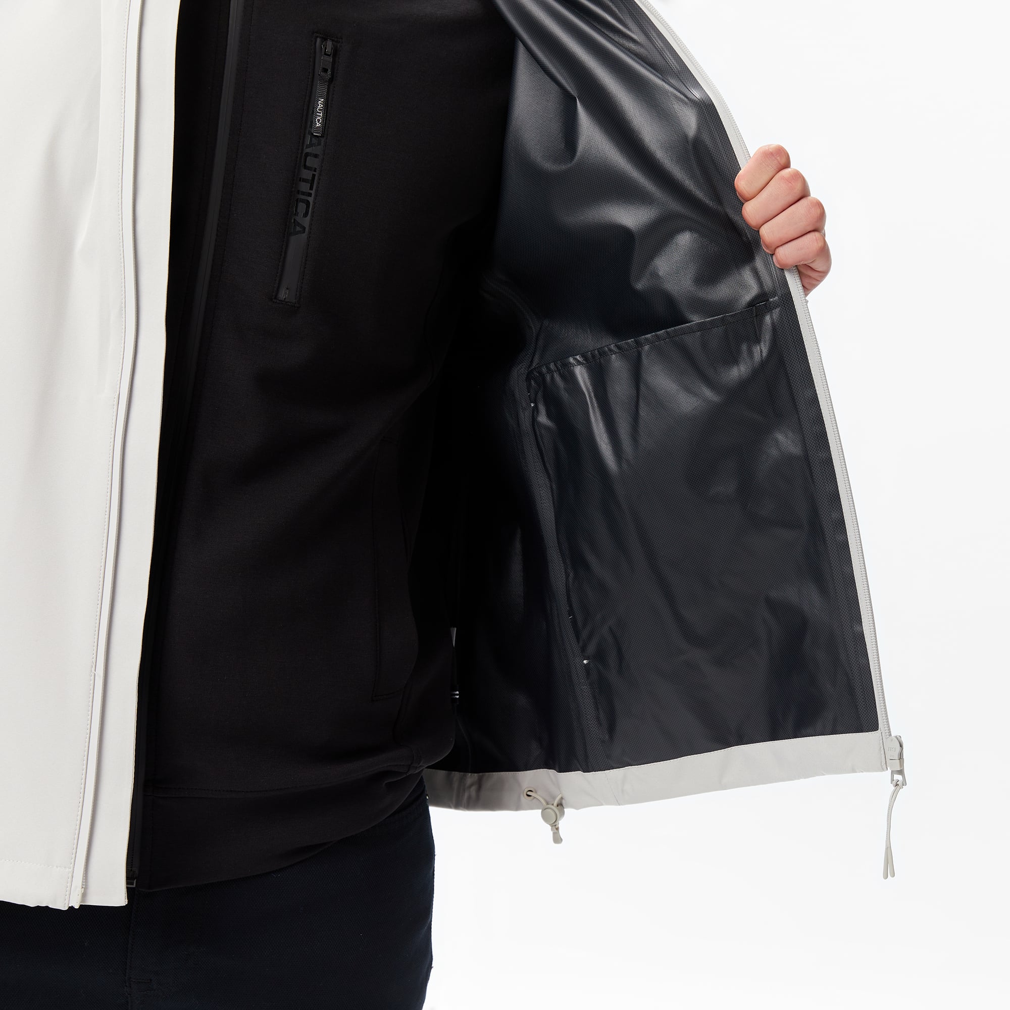 Nautica Regular Fit  Erkek Gri Yağmurluk