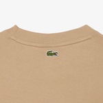 Lacoste Print Cotton Kadın Bej T-Shirt