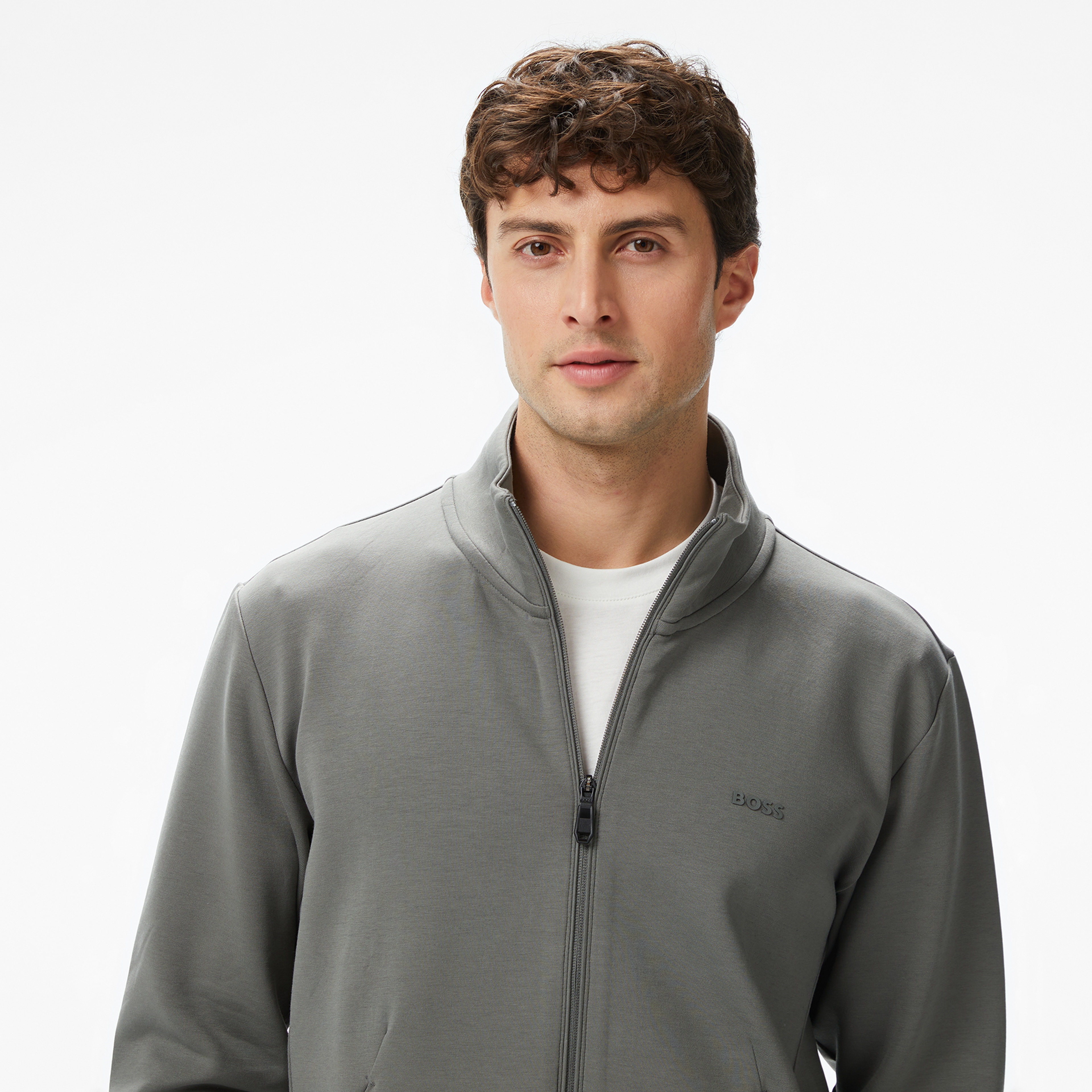 Boss Erkek Gri Sweatshirt