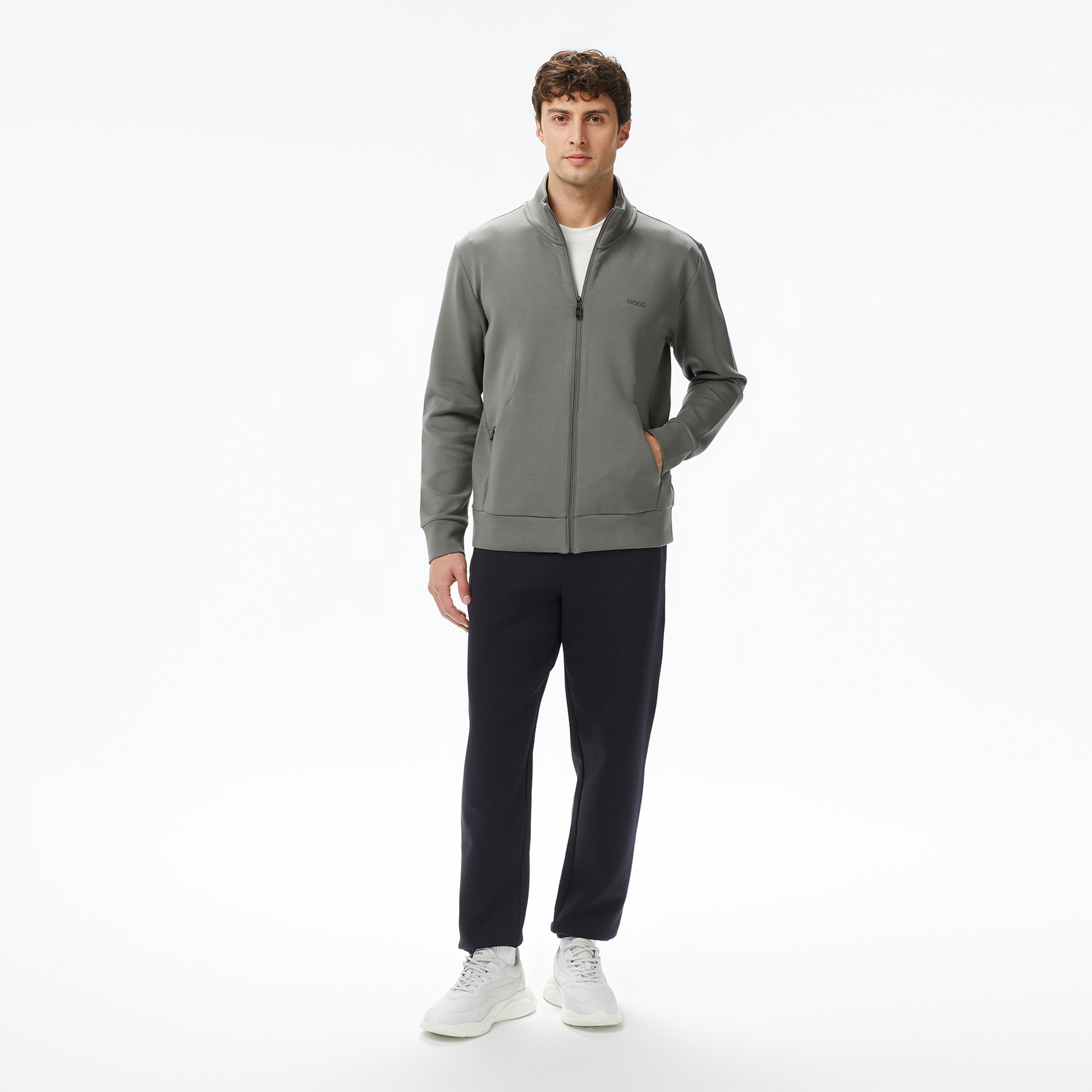 Boss Erkek Gri Sweatshirt