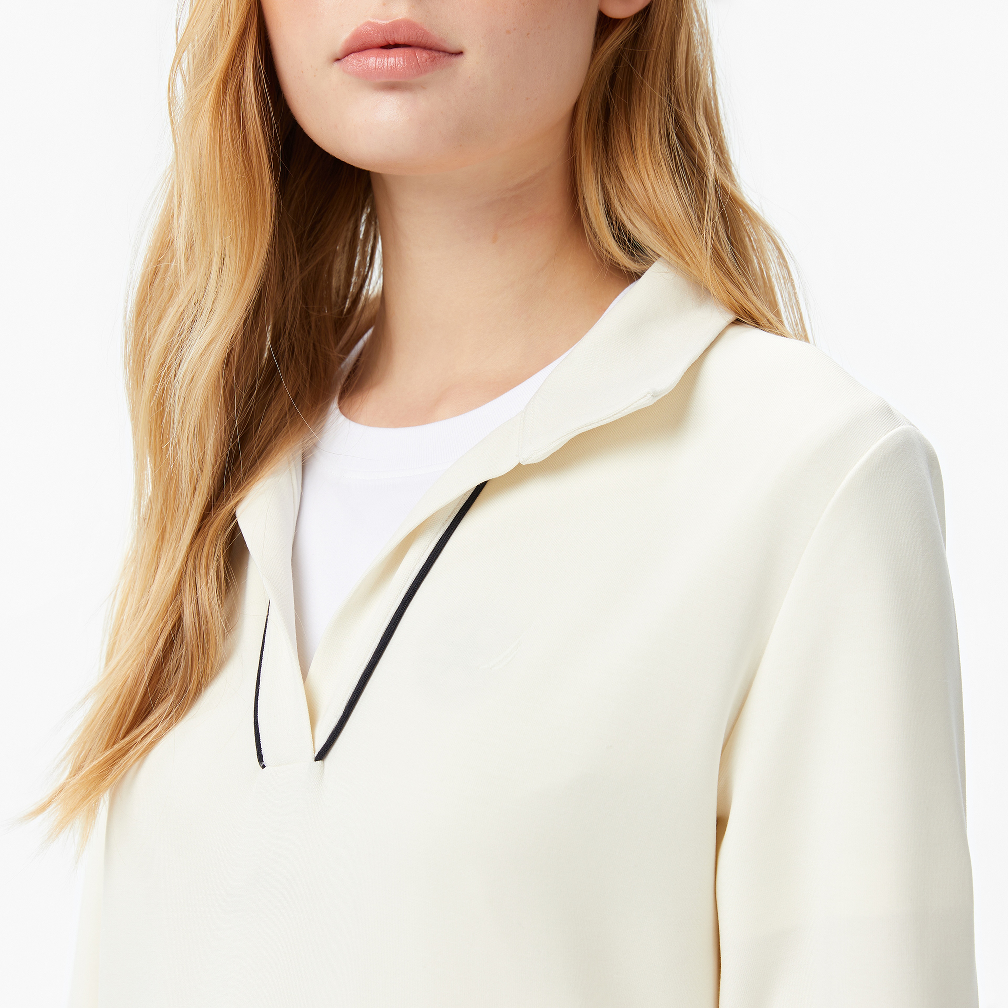 Nautica Kadın Krem Regular Fit Sweatshirt