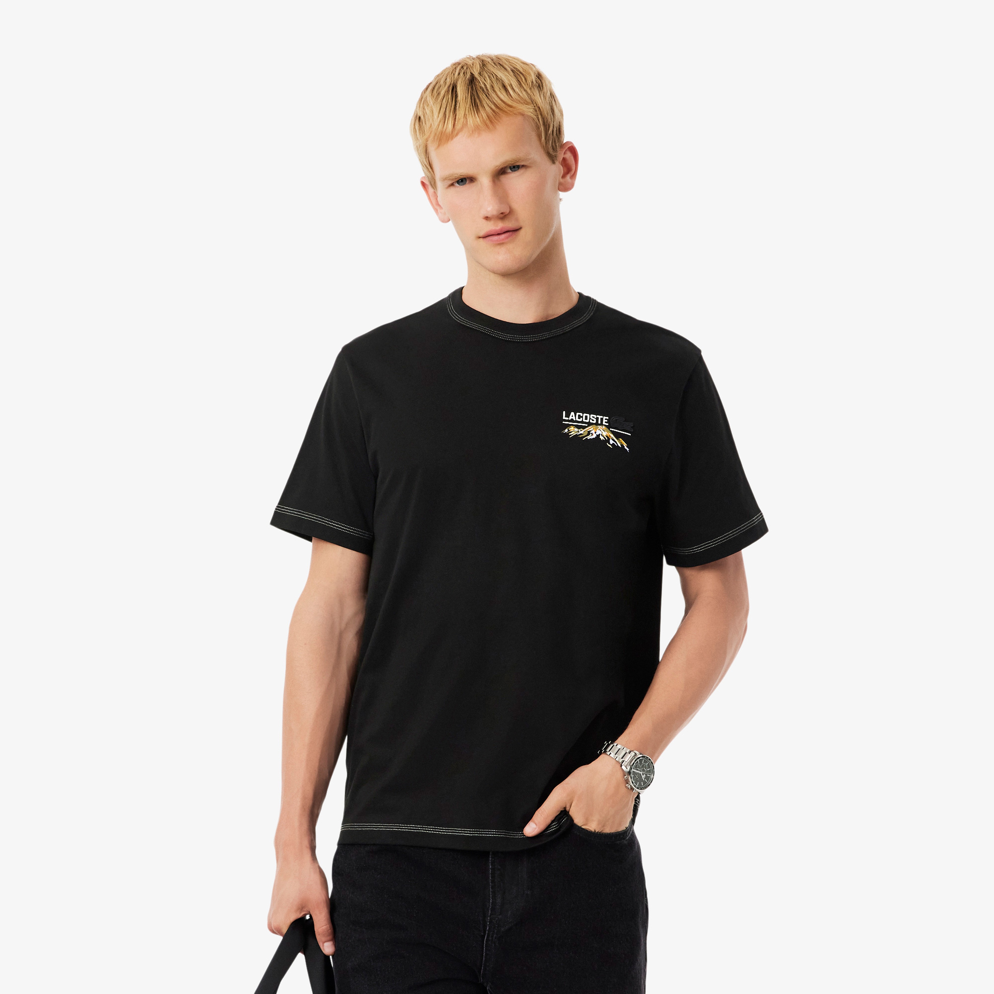 Lacoste Erkek Siyah T-Shirt