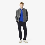 Erkek Regular Fit Chino Koyu Mavi Pantolon