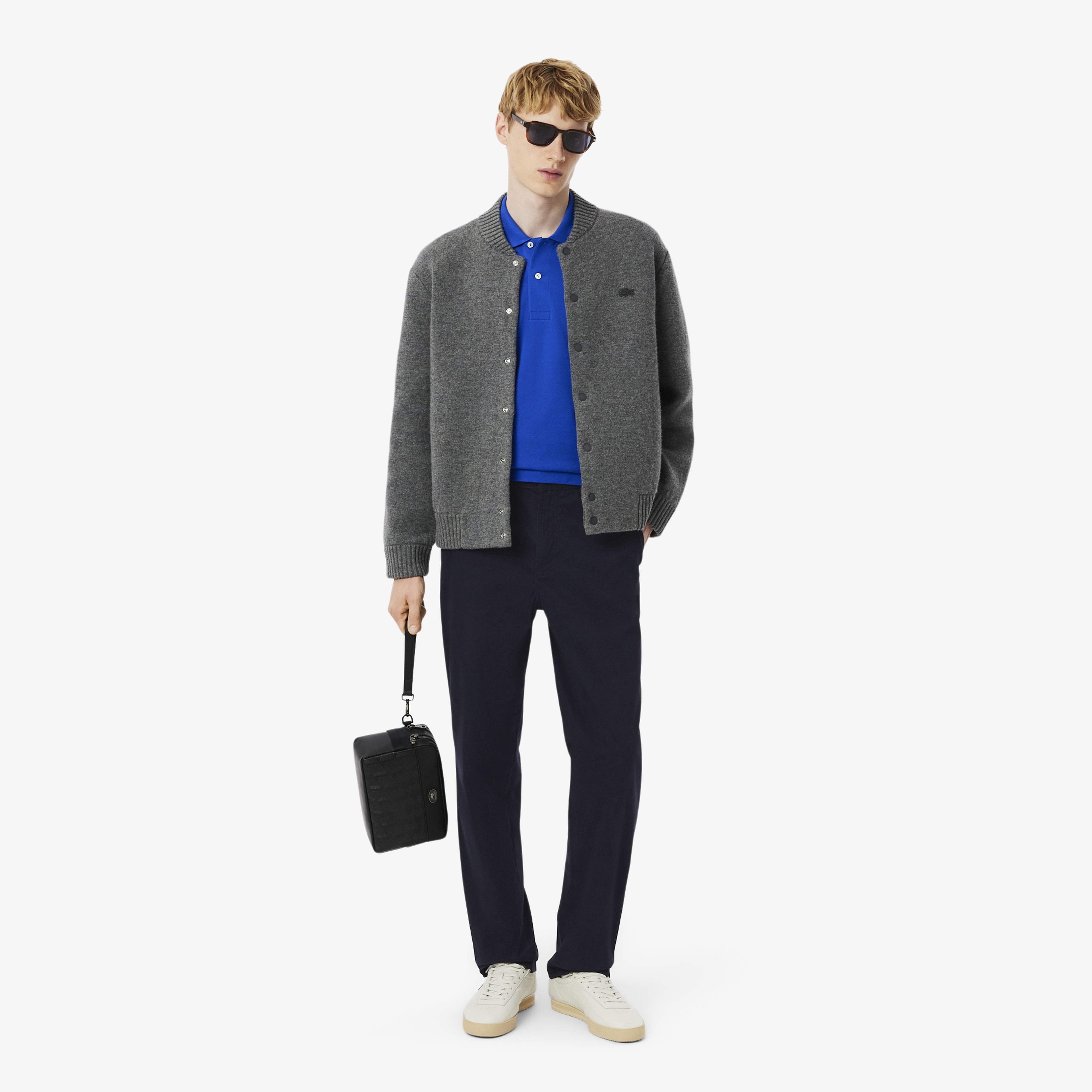 Erkek Regular Fit Chino Koyu Mavi Pantolon