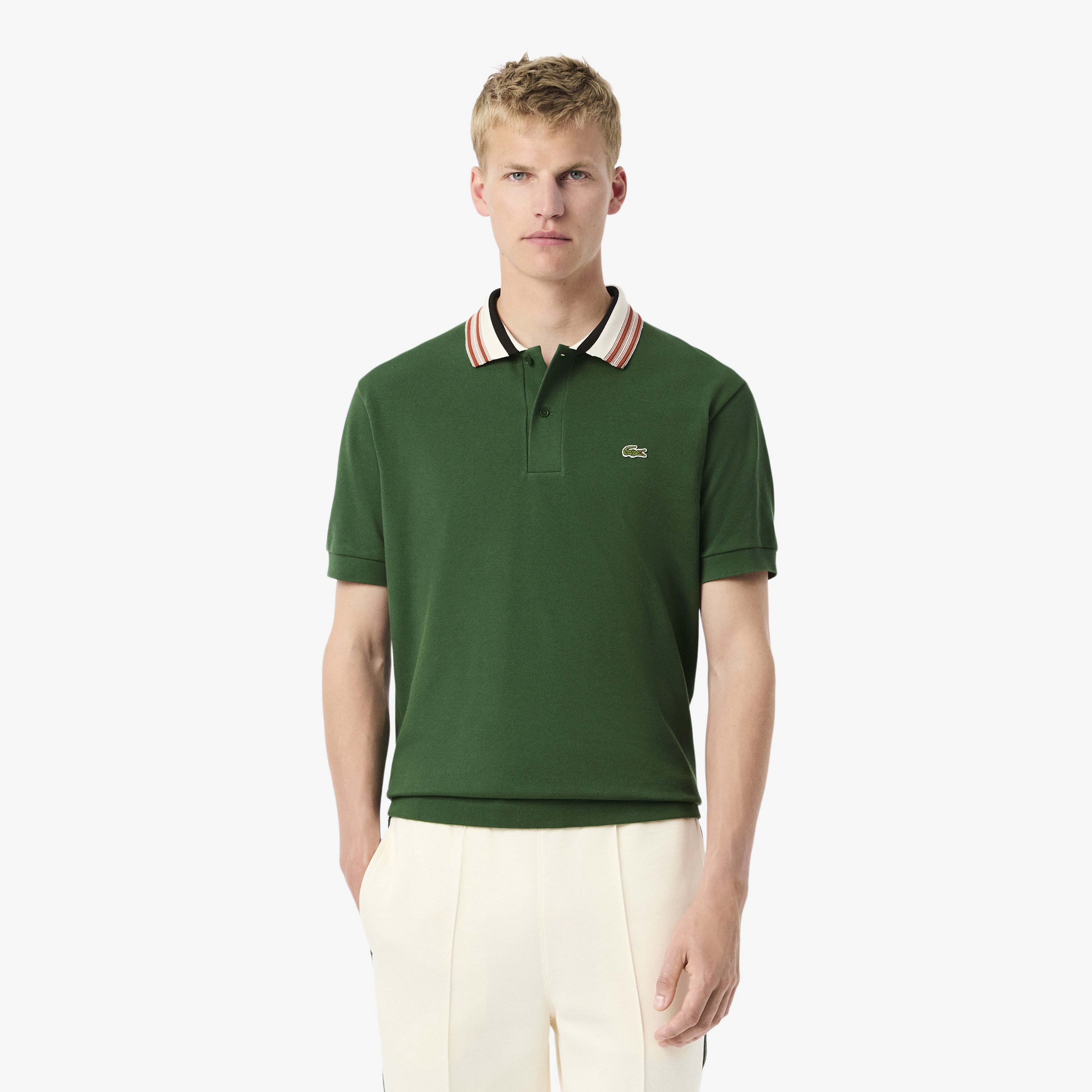 Lacoste Erkek Classic Fit Yeşil Polo