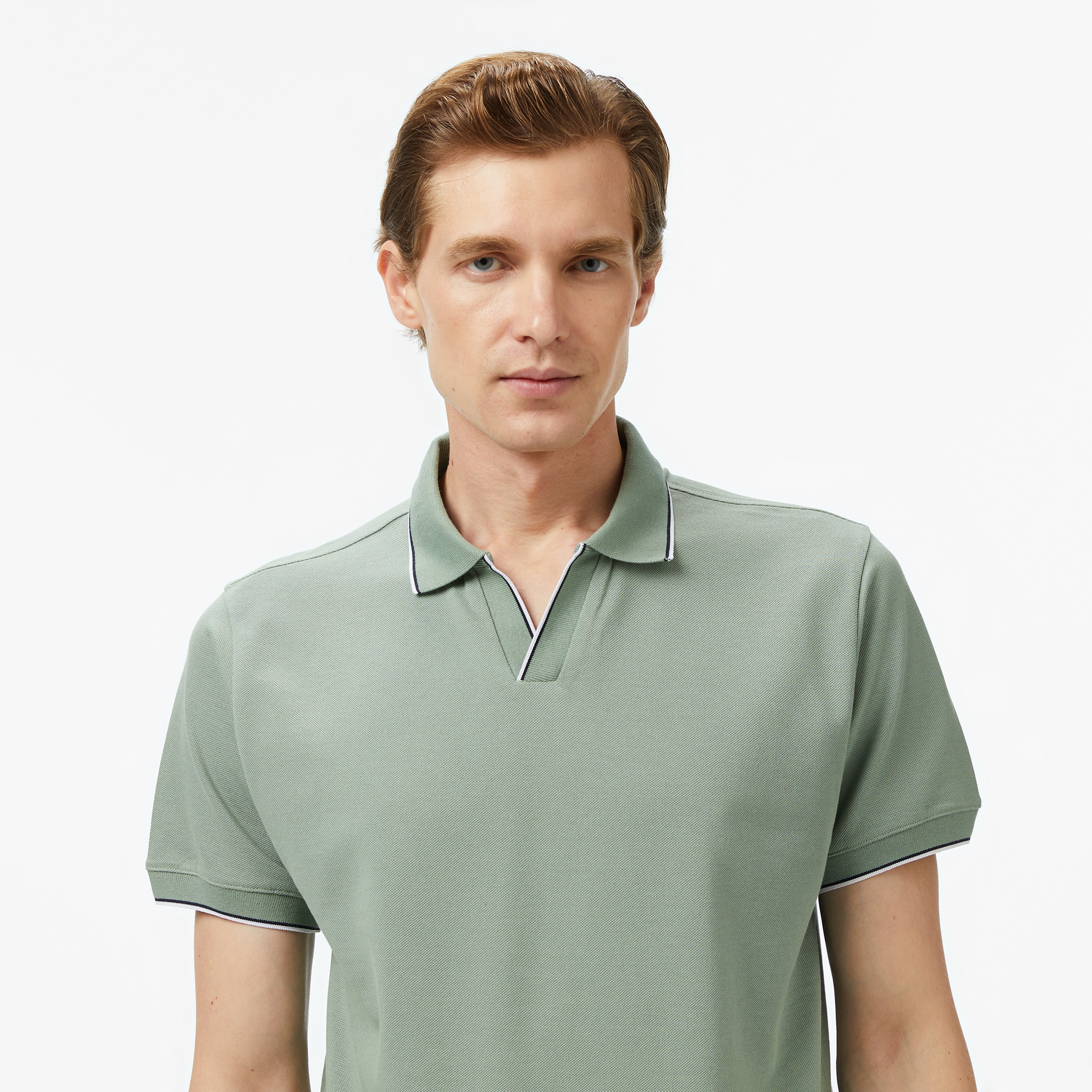 Nautica Erkek Yeşil Classic Fit Polo Yaka T-Shirt