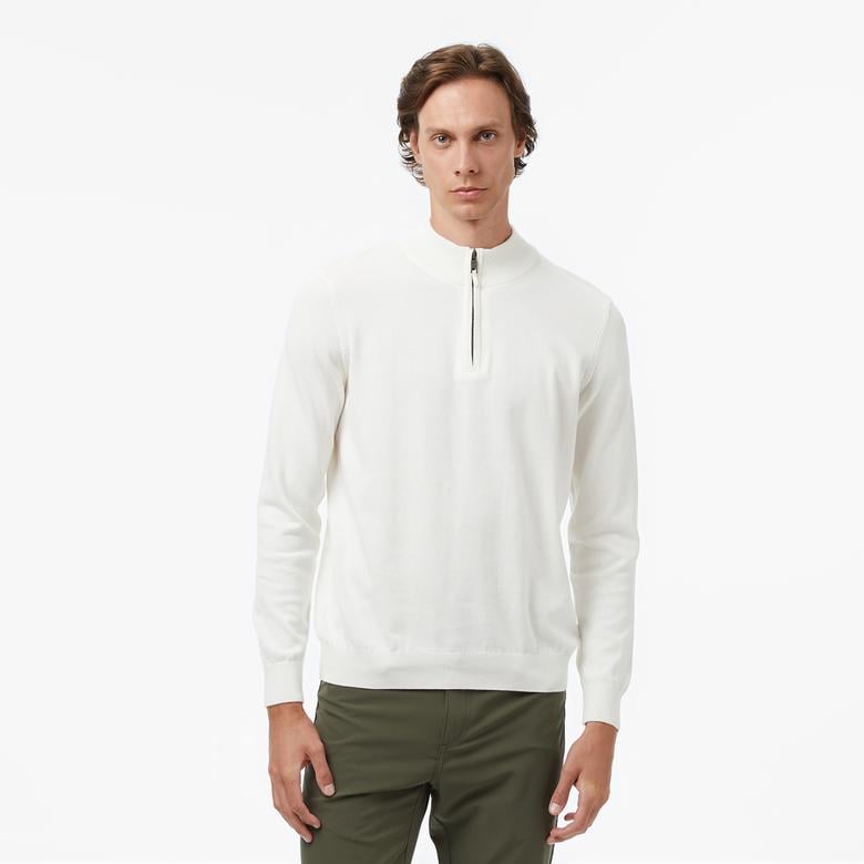 Nautica Erkek Krem Classic Fit Kazak