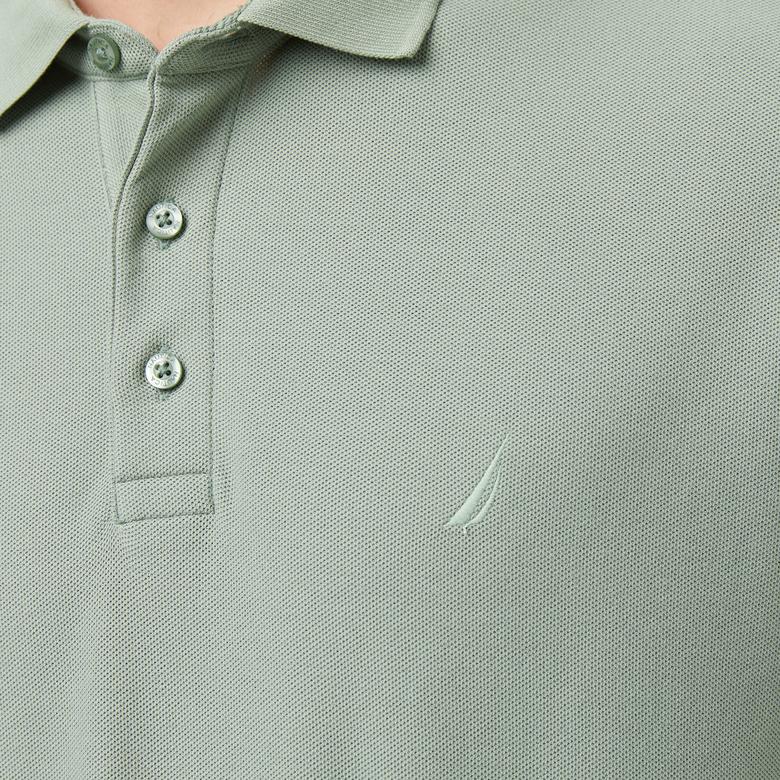 Nautica Erkek Yeşil Classic Fit Uzun Kollu Polo Yaka T-Shirt