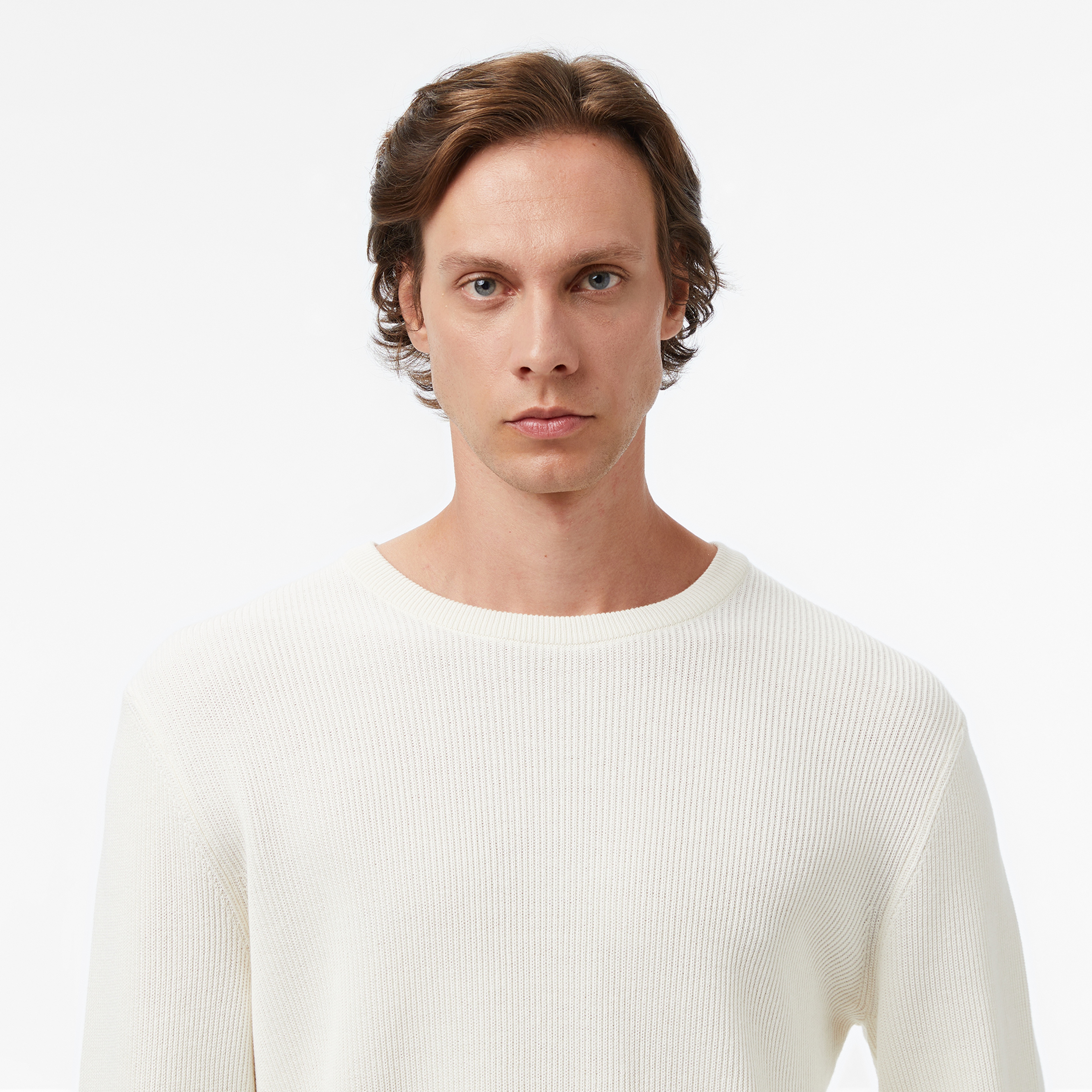 Nautica Erkek Krem Classic Fit Kazak