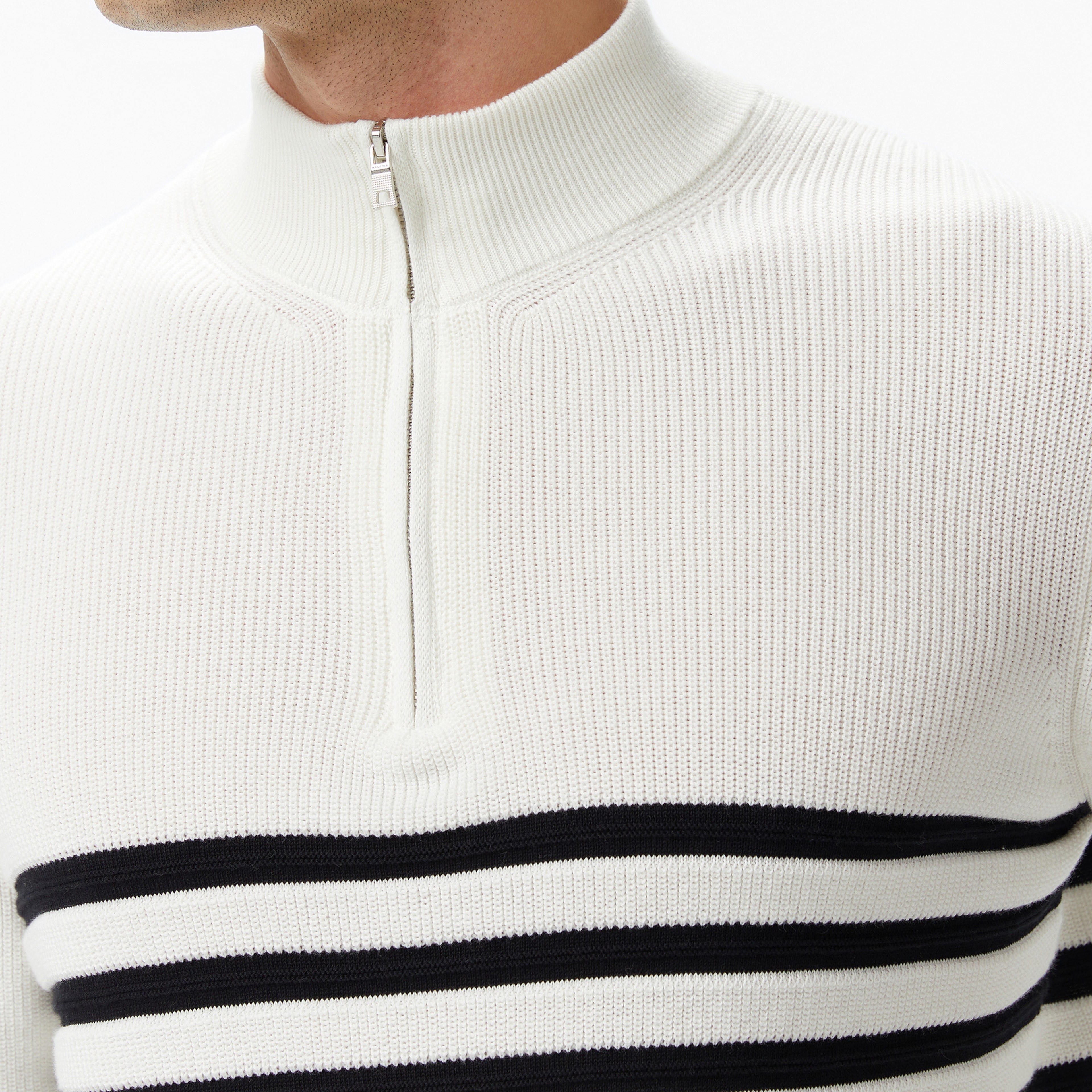 Nautica Erkek Krem Classic Fit Kazak