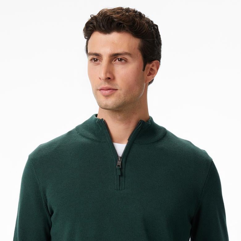 Nautica Erkek Yeşil Classic Fit Kazak