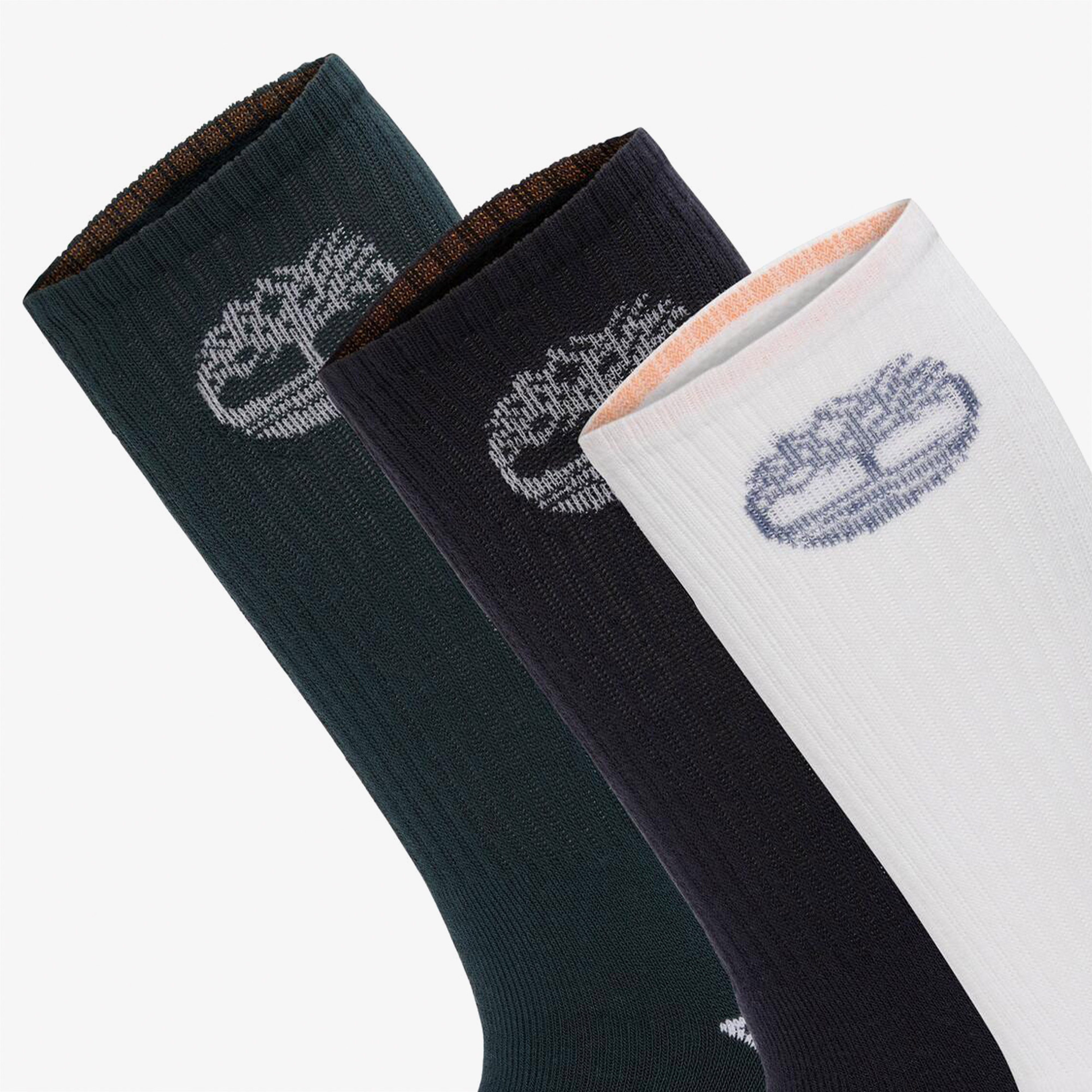 Timberland Bowden Unisex 3'lü Yeşil Çorap