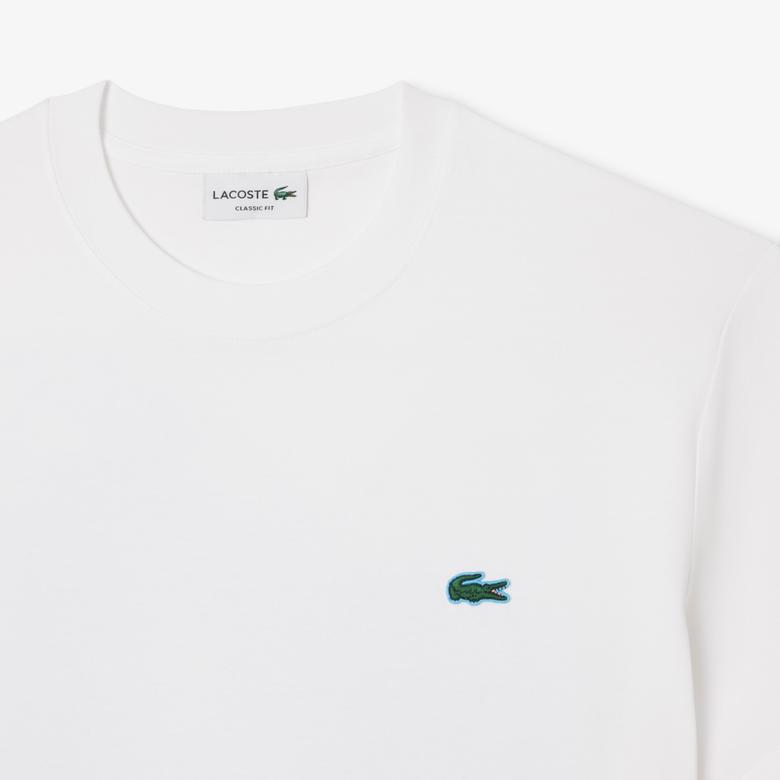 Lacoste Tennis Heritage Multi Print Erkek Beyaz T-Shirt