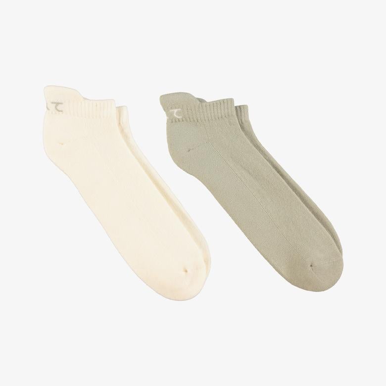 UNITED4 Unisex Haki/Bej 2'li Çorap