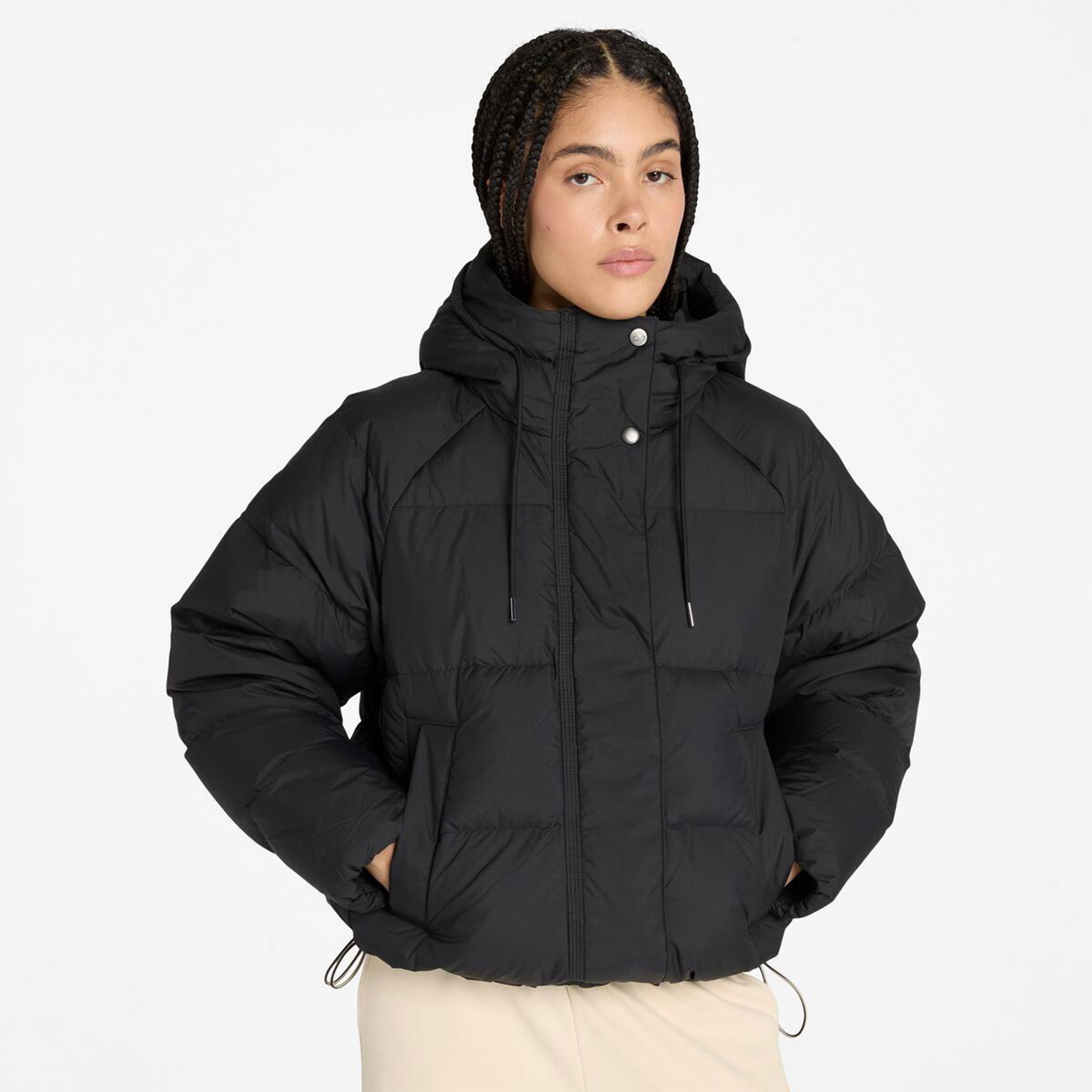 Timberland Recycled Down Puffer Kadın Siyah Ceket