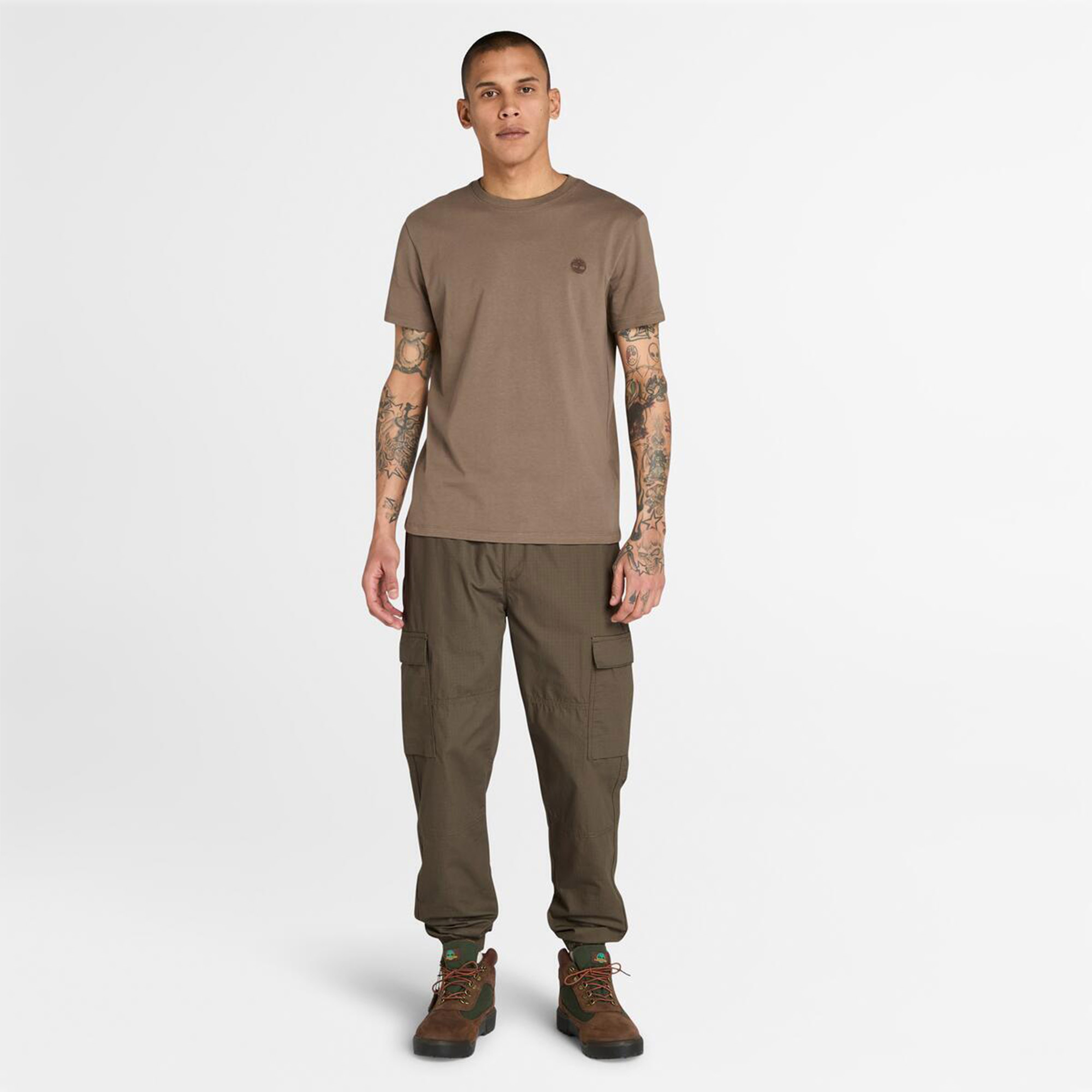 Timberland Brookline Ripstop Utility Cargo Jogger Erkek Yeşil Pantolon
