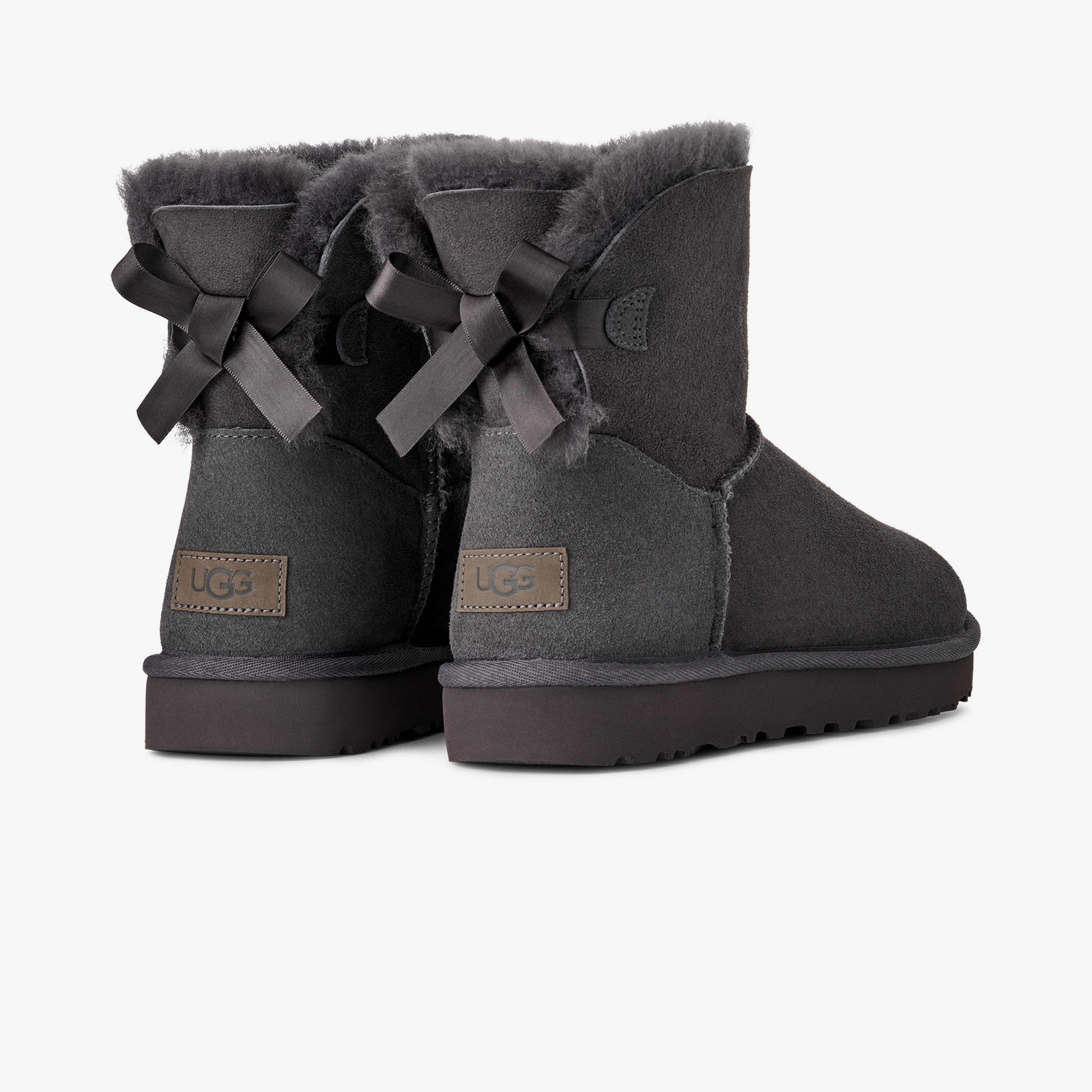 UGG Mini Bailey Bow Kadın Gri Bot