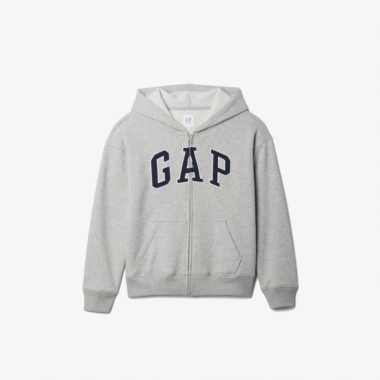 Gap V-Bas Heritage Çocuk Gri Sweatshirt
