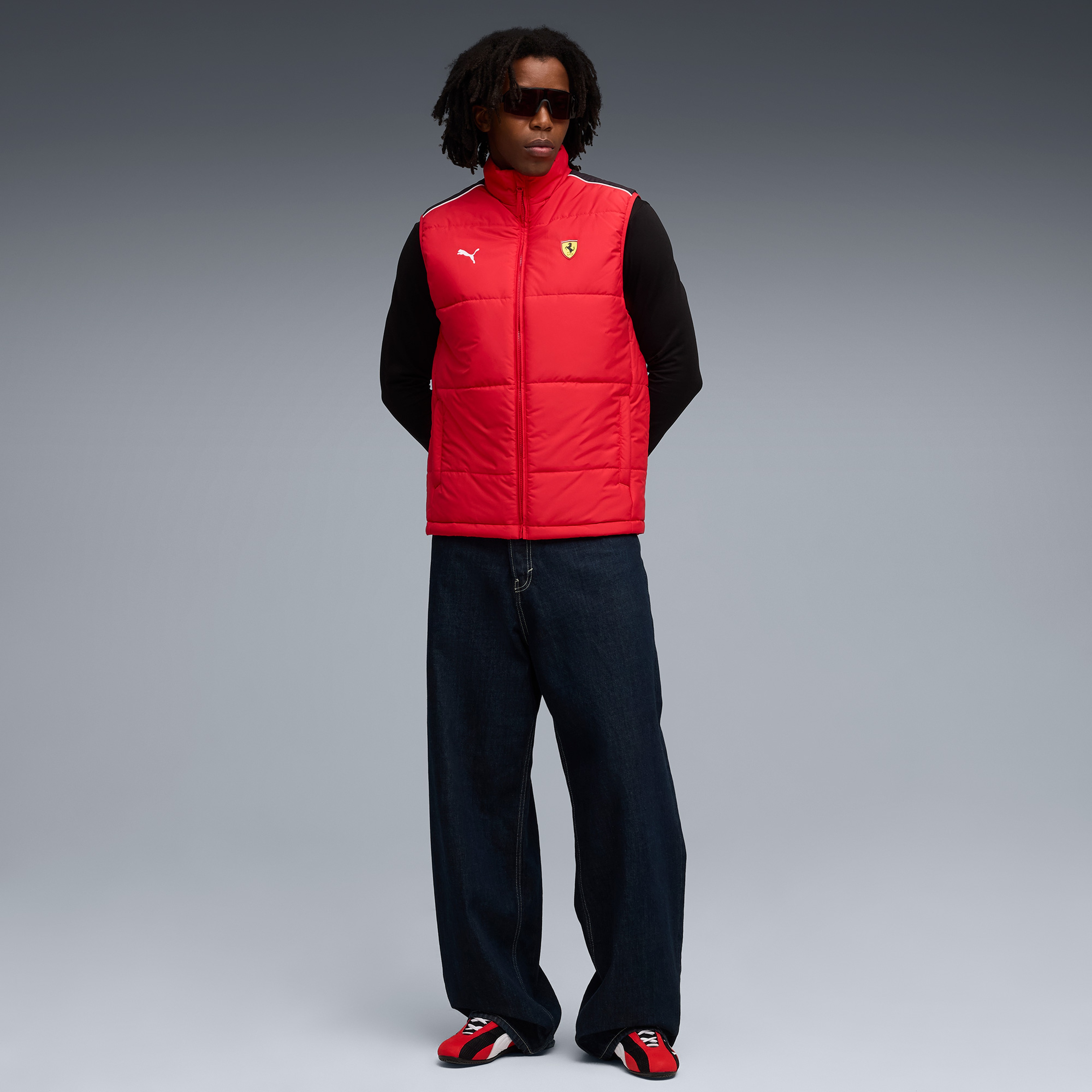 Puma Scuderia Ferrari MT7 Padded Kırmızı Yelek
