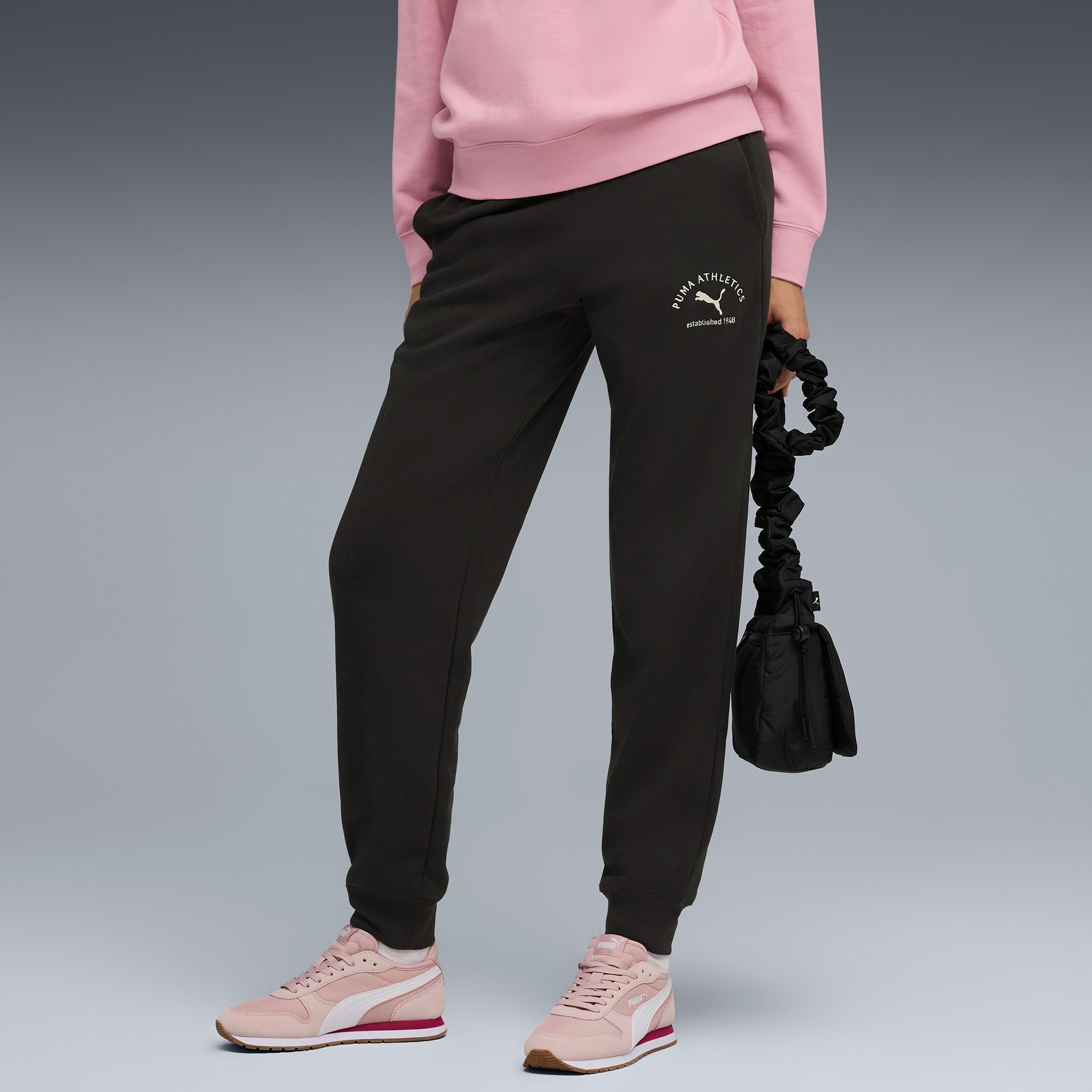 Puma Class Sweat Kadın Siyah Pantolon