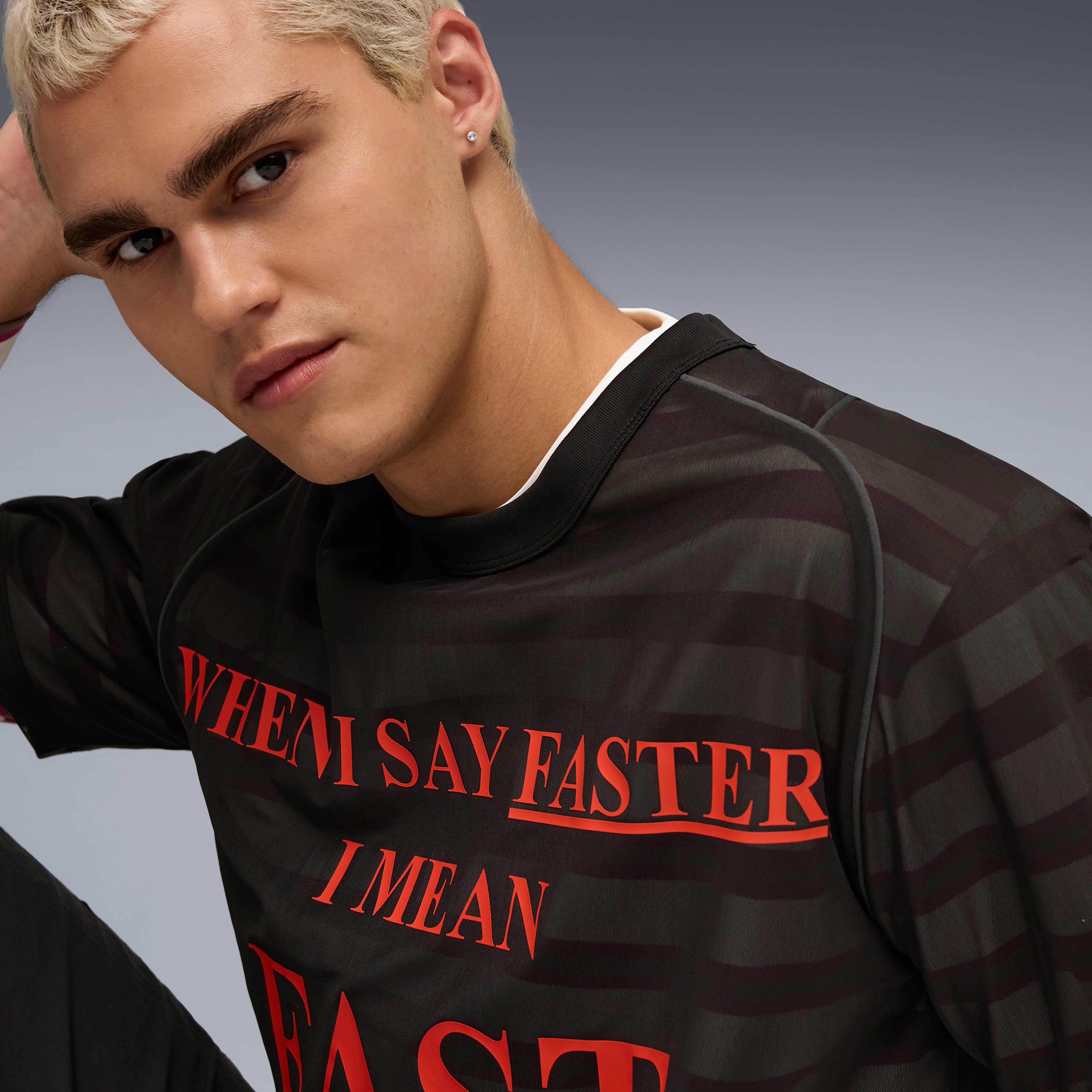 Puma Nine to Five Mesh Kadın Siyah Tişört
