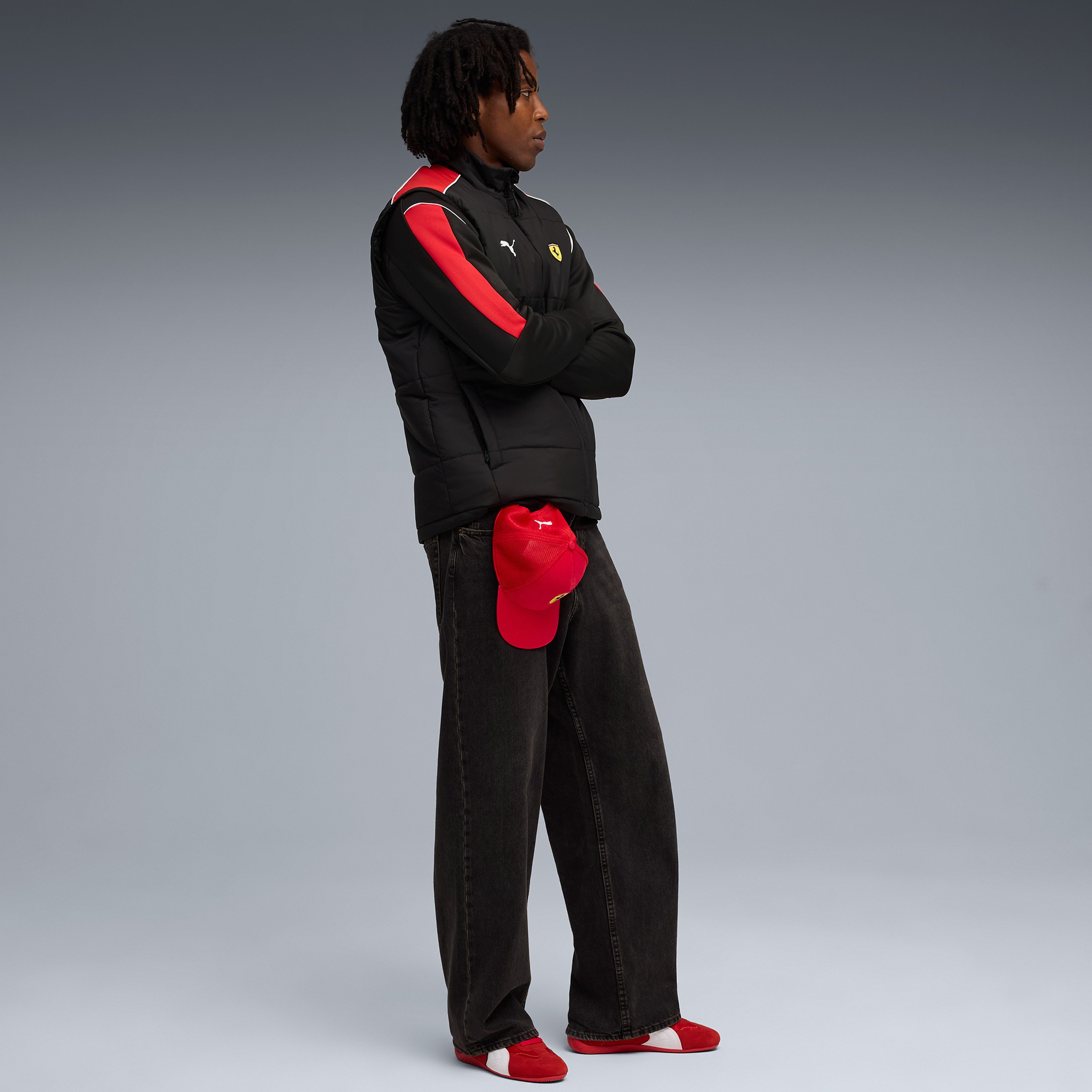 Puma Scuderia Ferrari MT7 Padded Siyah Yelek