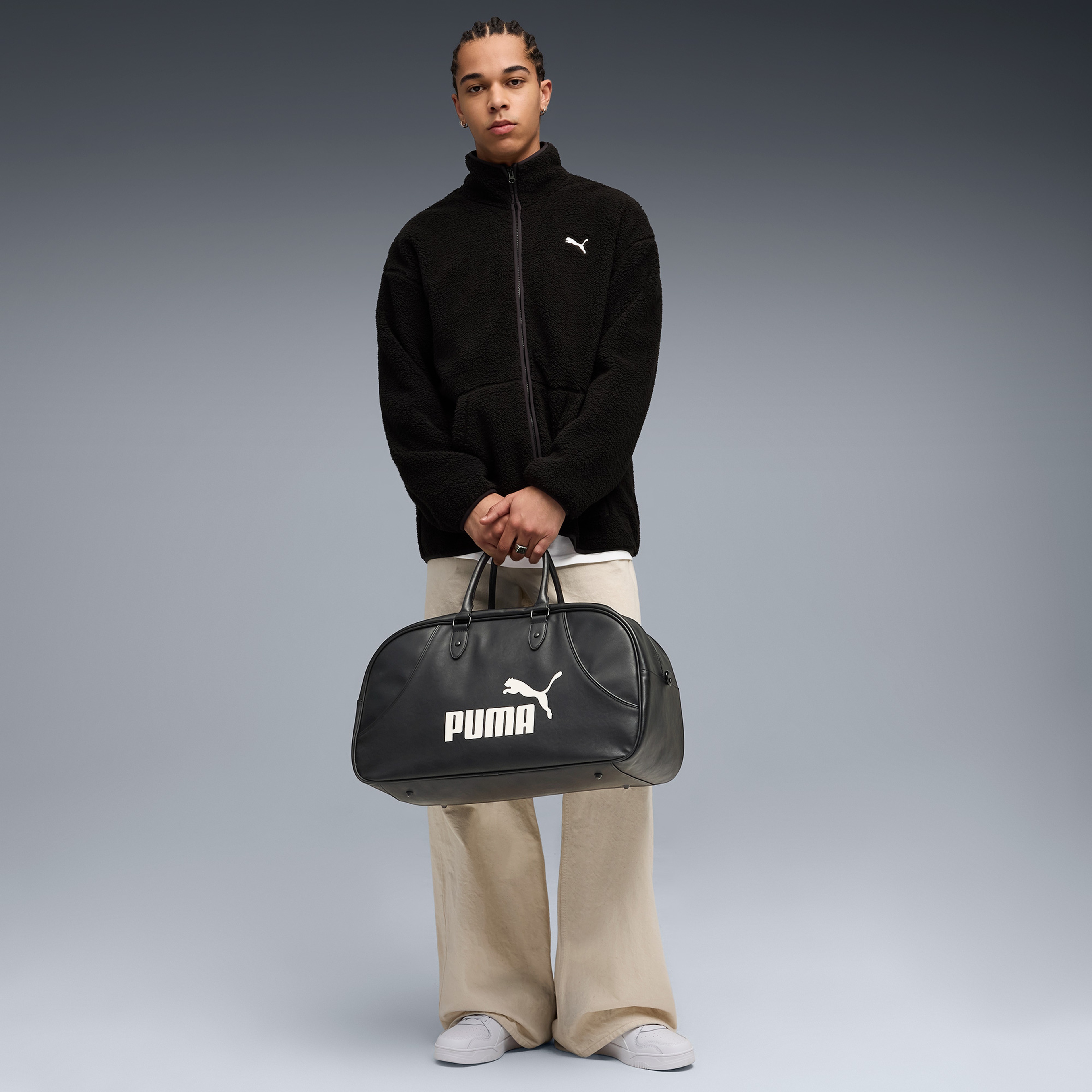 Puma Essentials Elevated Sherpa Full-Zip Erkek Siyah Ceket