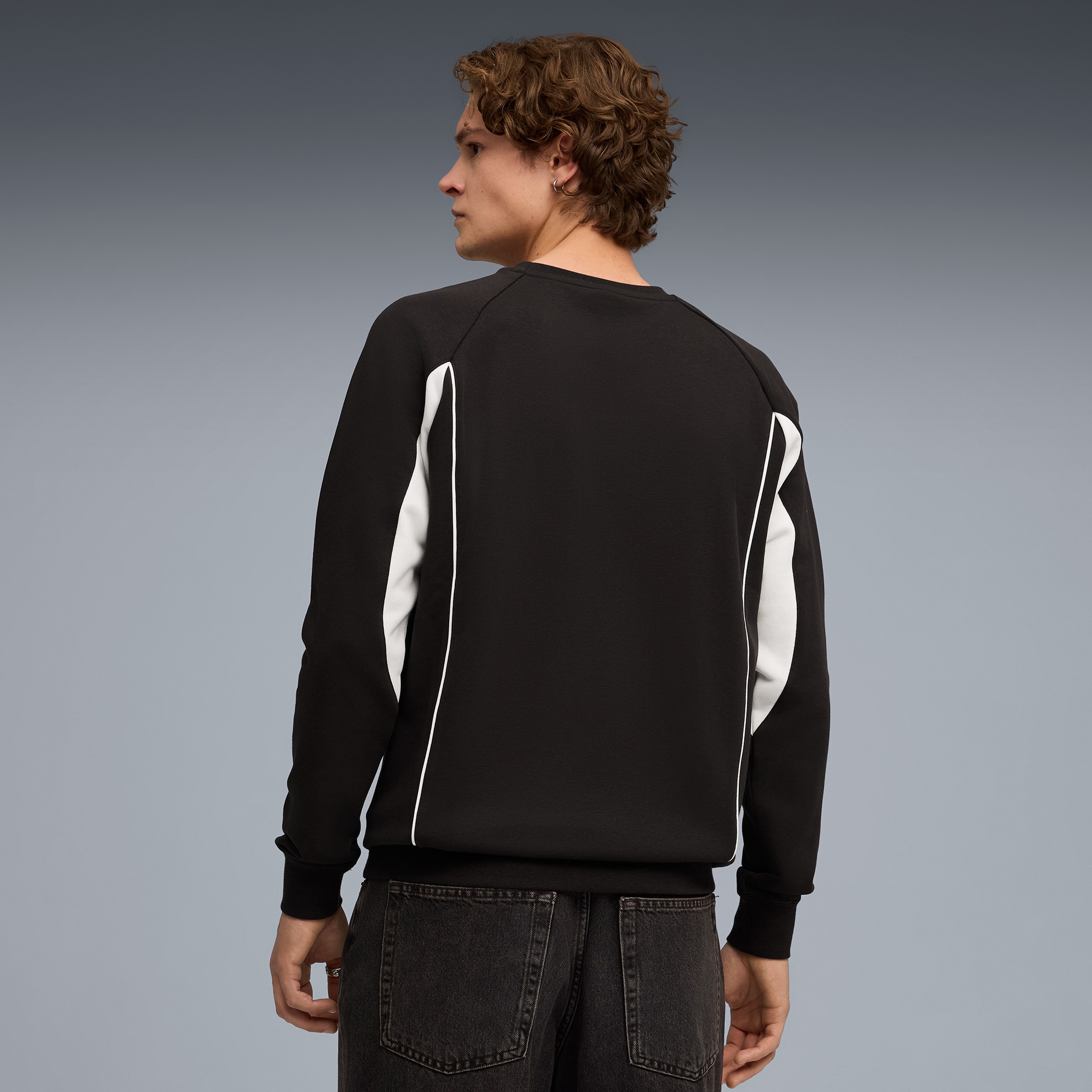Puma Sport Crew Erkek Siyah Sweatshirt