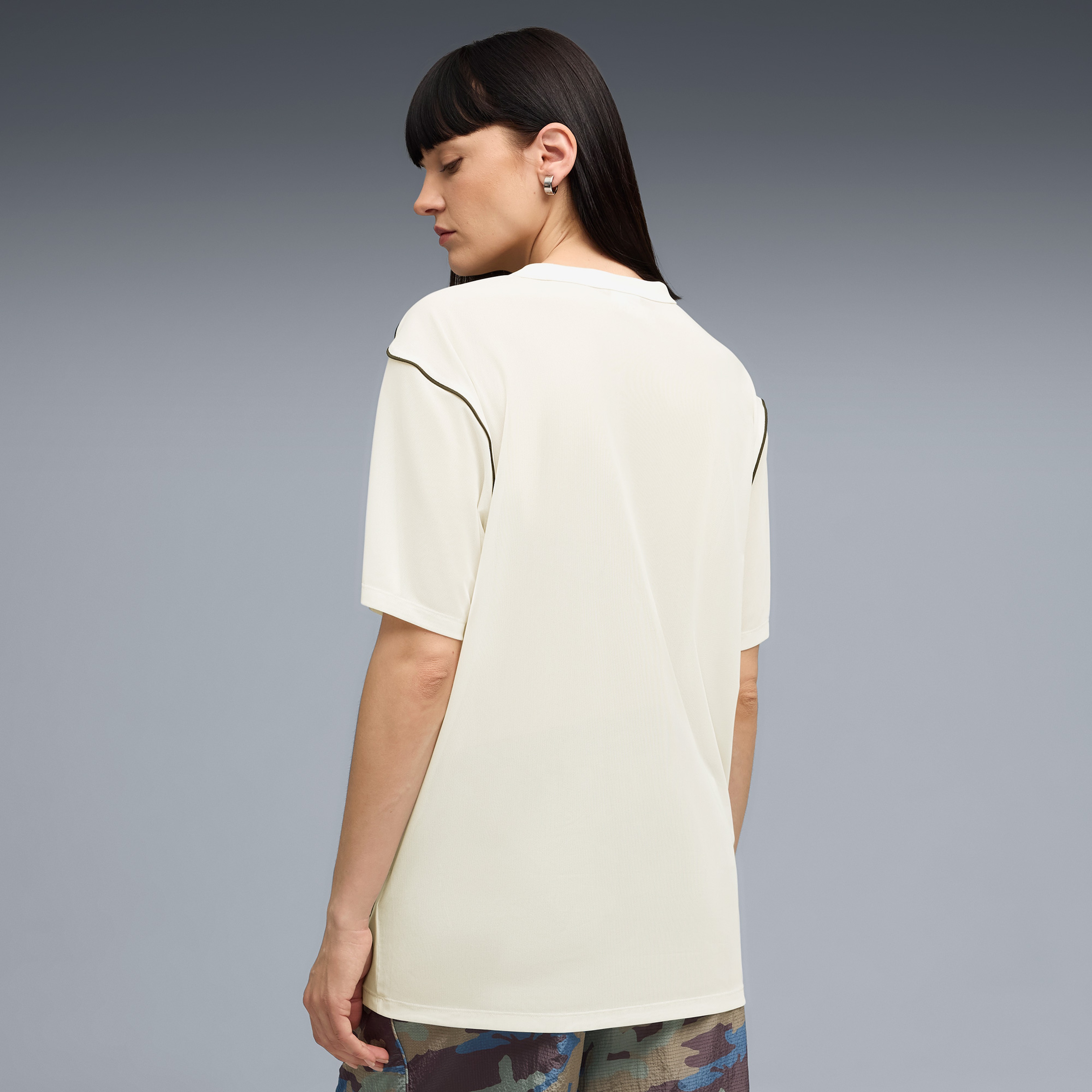 Puma Nine To Five Mesh Kadın Beyaz Tişört