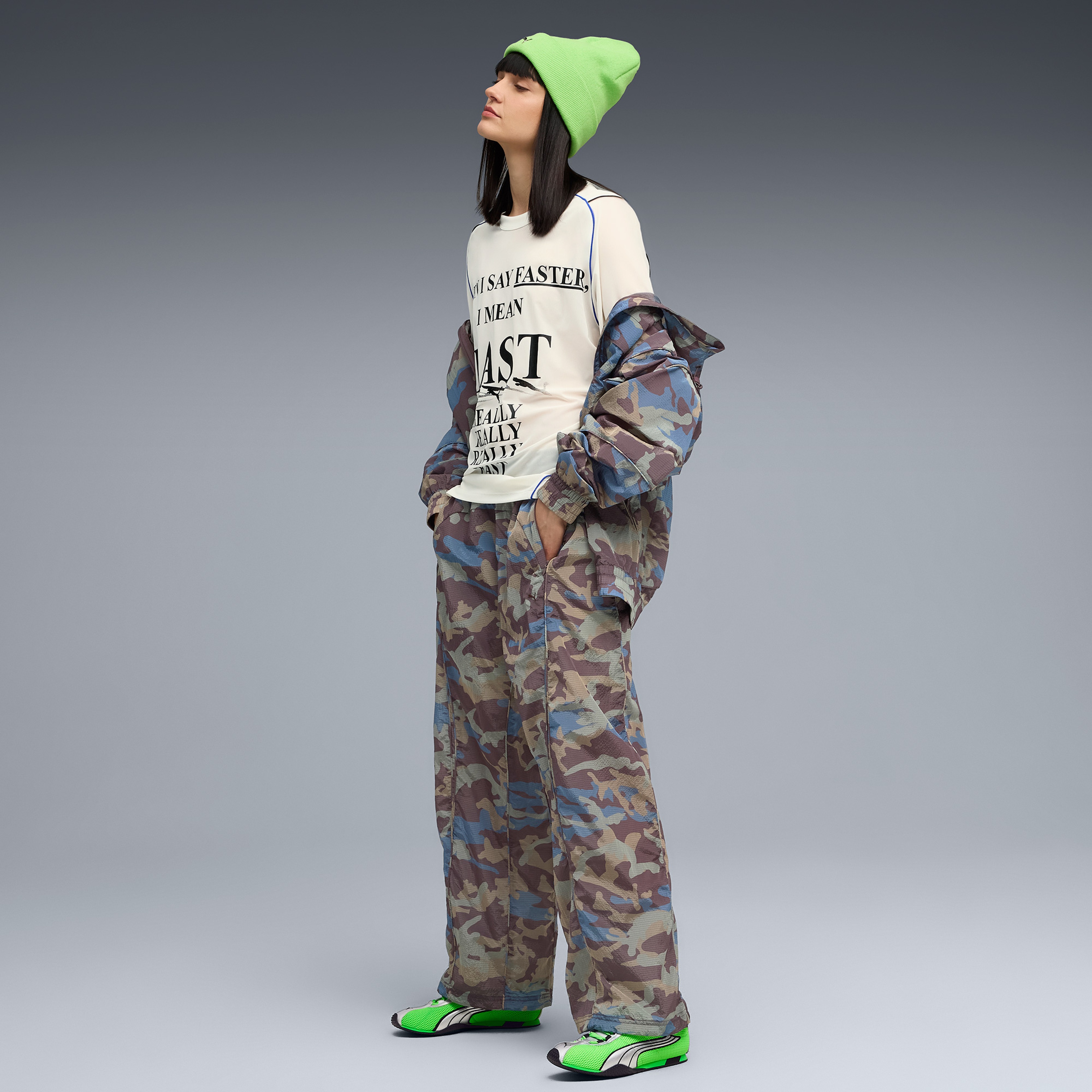 Puma Nine To Five Mesh Kadın Beyaz Tişört