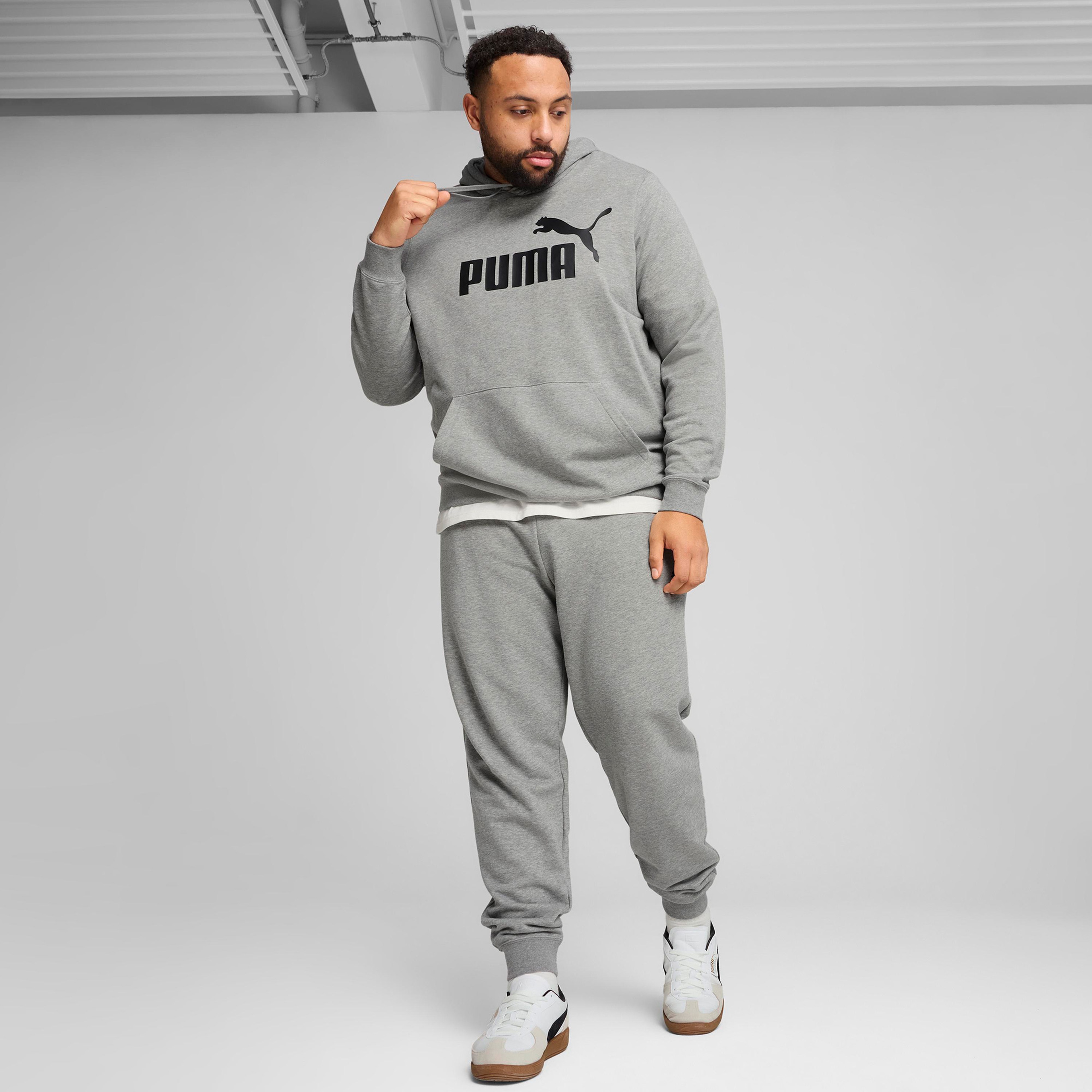 Puma Essential No. 1 Logo  Erkek Gri Sweatshirt