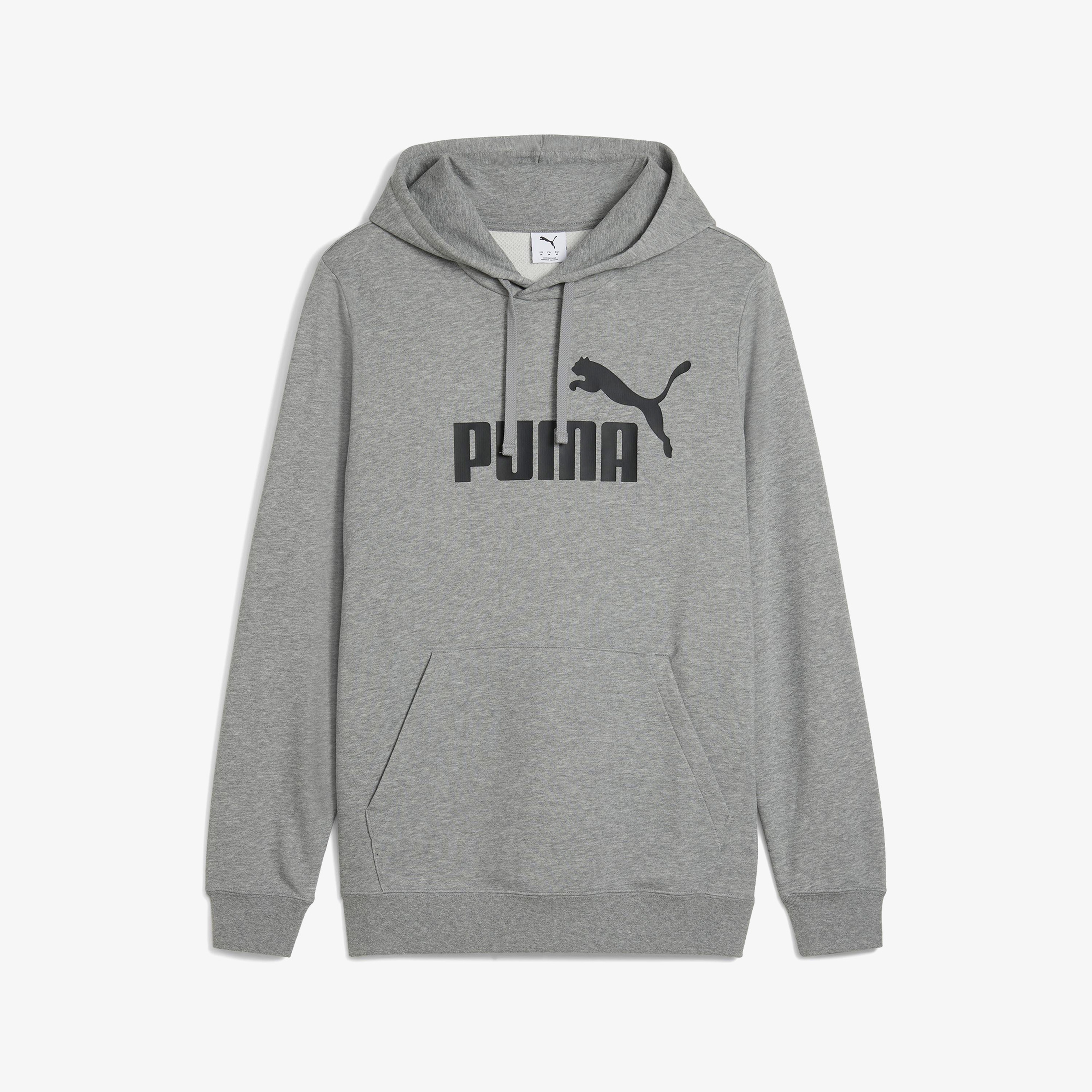 Puma Essential No. 1 Logo  Erkek Gri Sweatshirt