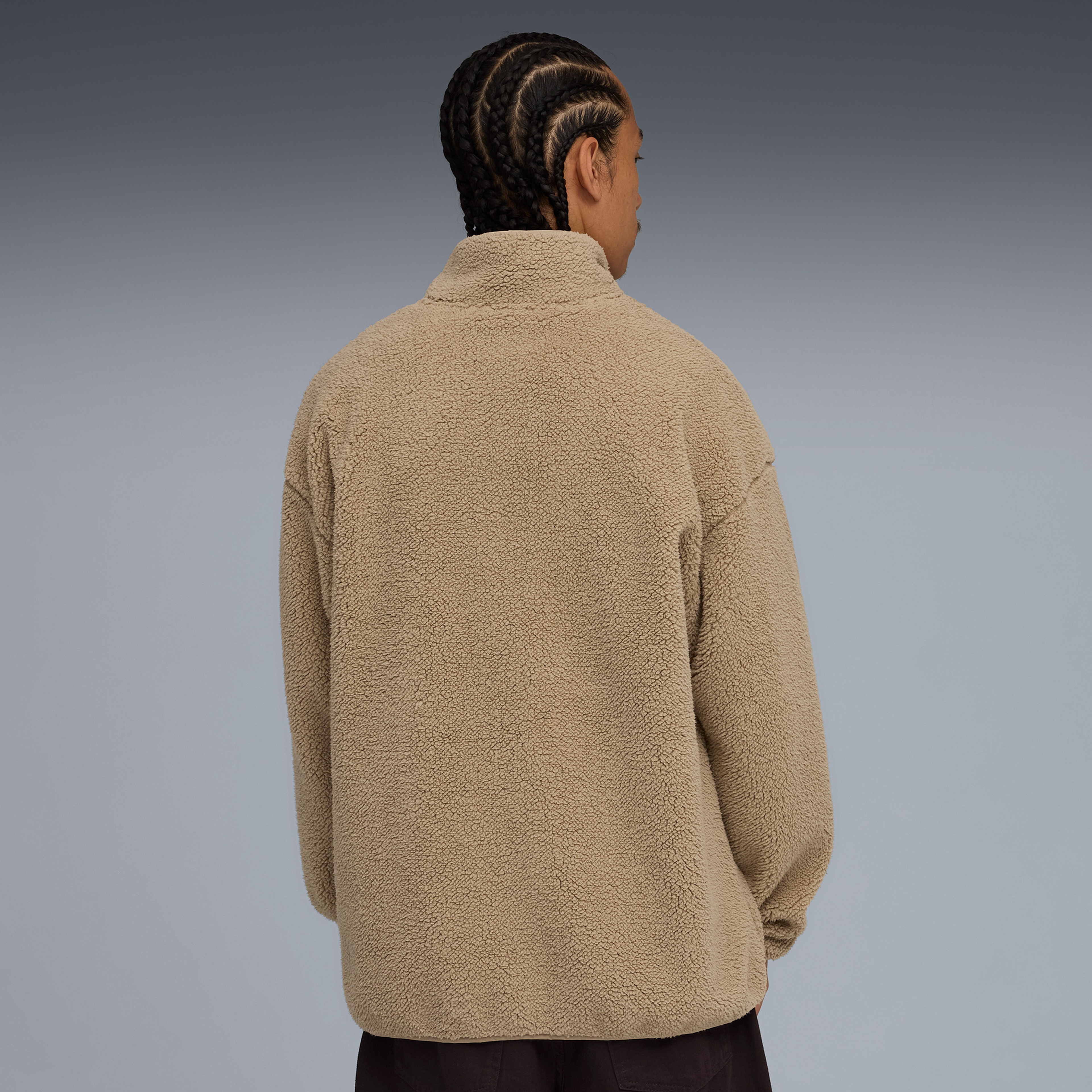Puma Essentials Elevated Sherpa Full-Zip Erkek Kahverengi Ceket